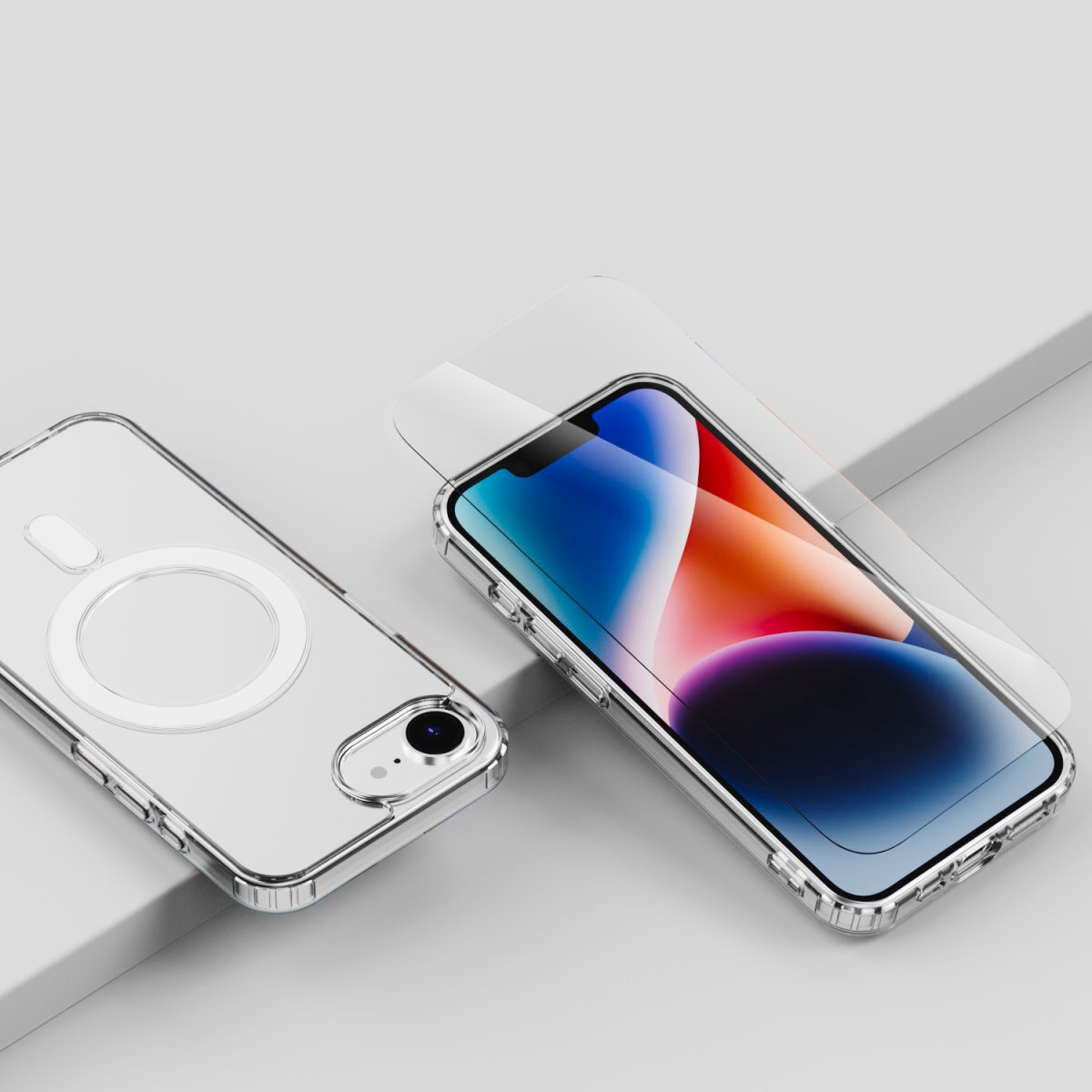 4smarts Handyhülle »3in1 Premium Starter Set für Apple iPhone SE (4.Gen.)«, Backcover, Schutzhülle, Handyschutzhülle, Case, Schutzcase, stoßfest