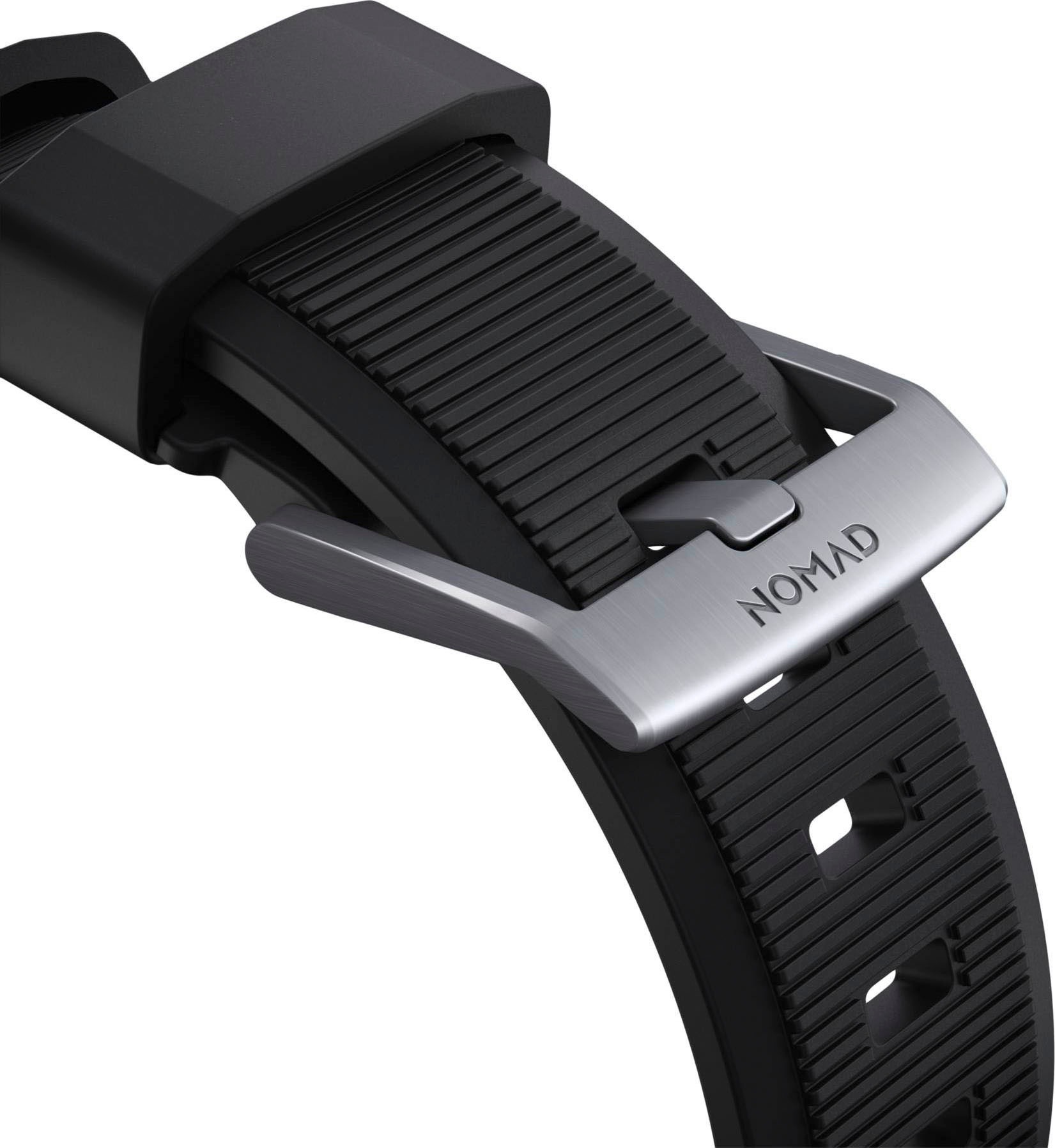 »Strap Nomad 42/44/45/49mm« Rugged Smartwatch-Armband BAUR Connector | Friday Black