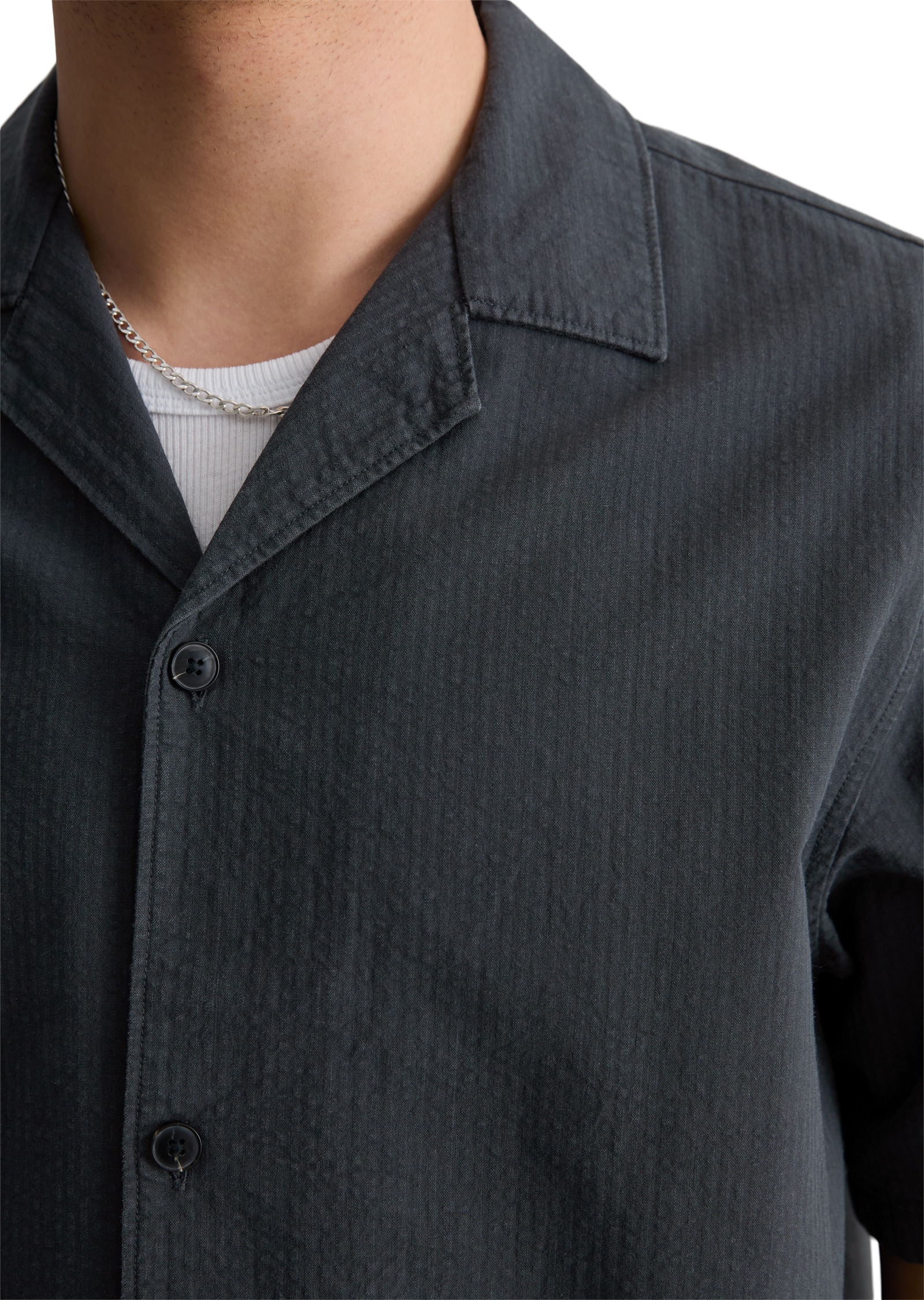 Marc O'Polo DENIM Kurzarmhemd »aus reiner Bio-Baumwolle«