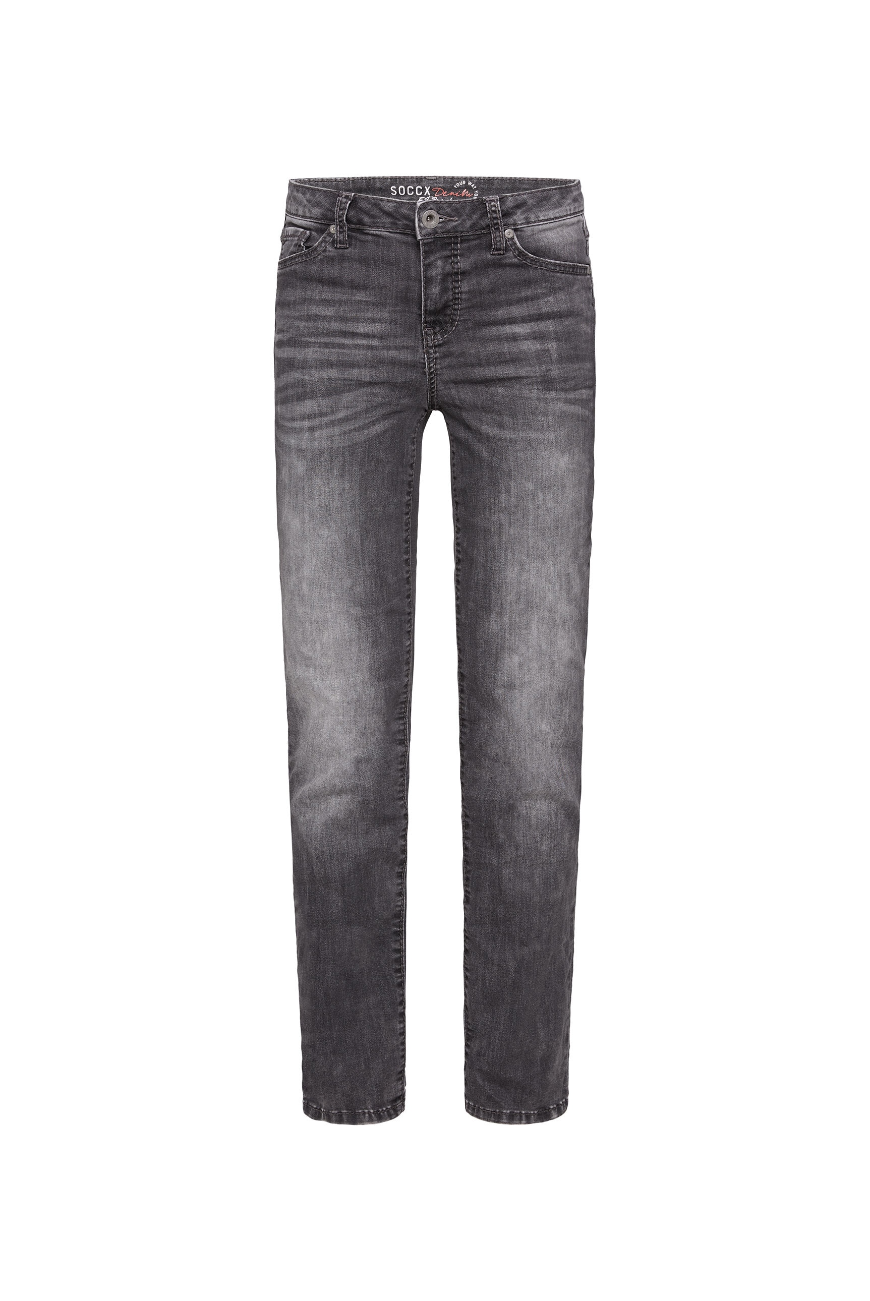 SOCCX Regular-fit-Jeans, mit breiten Nähten