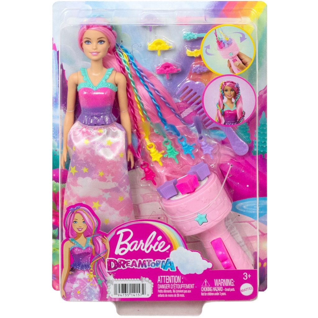 Barbie Anziehpuppe »Dreamtopia, Flechtspaß und Zubehör«