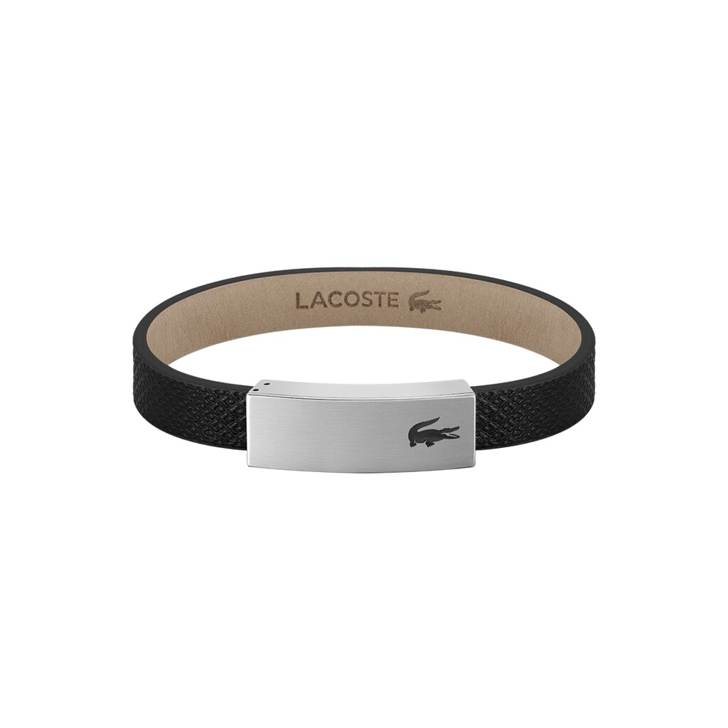 Lacoste Armband »Schmuck Edelstahl Armschmuck Lederarmband PORT«