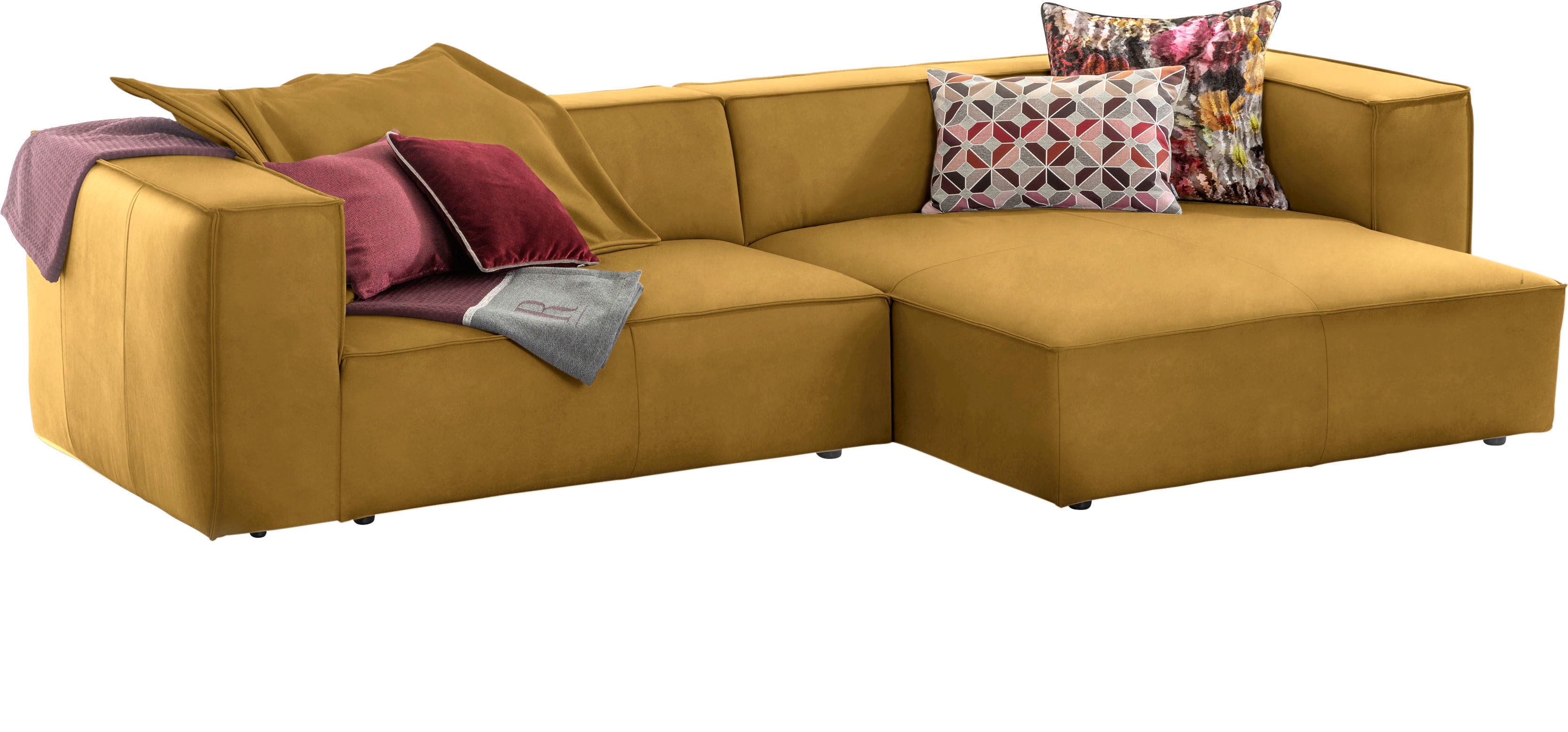 Thumbnail - W.SCHILLIG Ecksofa "around-the-block" inklusive Hocker, mit eleganter Biese, mit Federkern