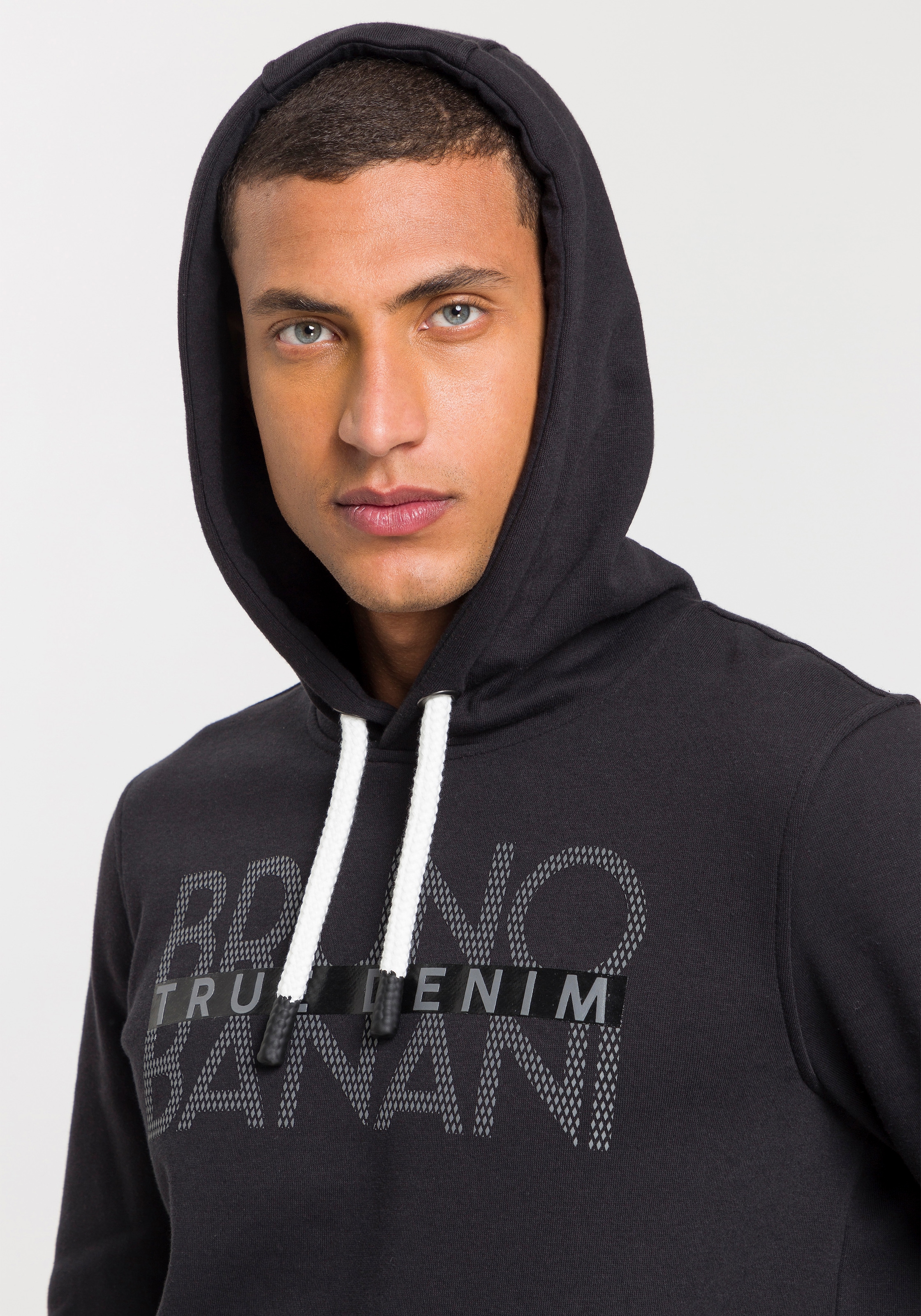 Bruno vorne Banani Logoprint Kapuzensweatshirt