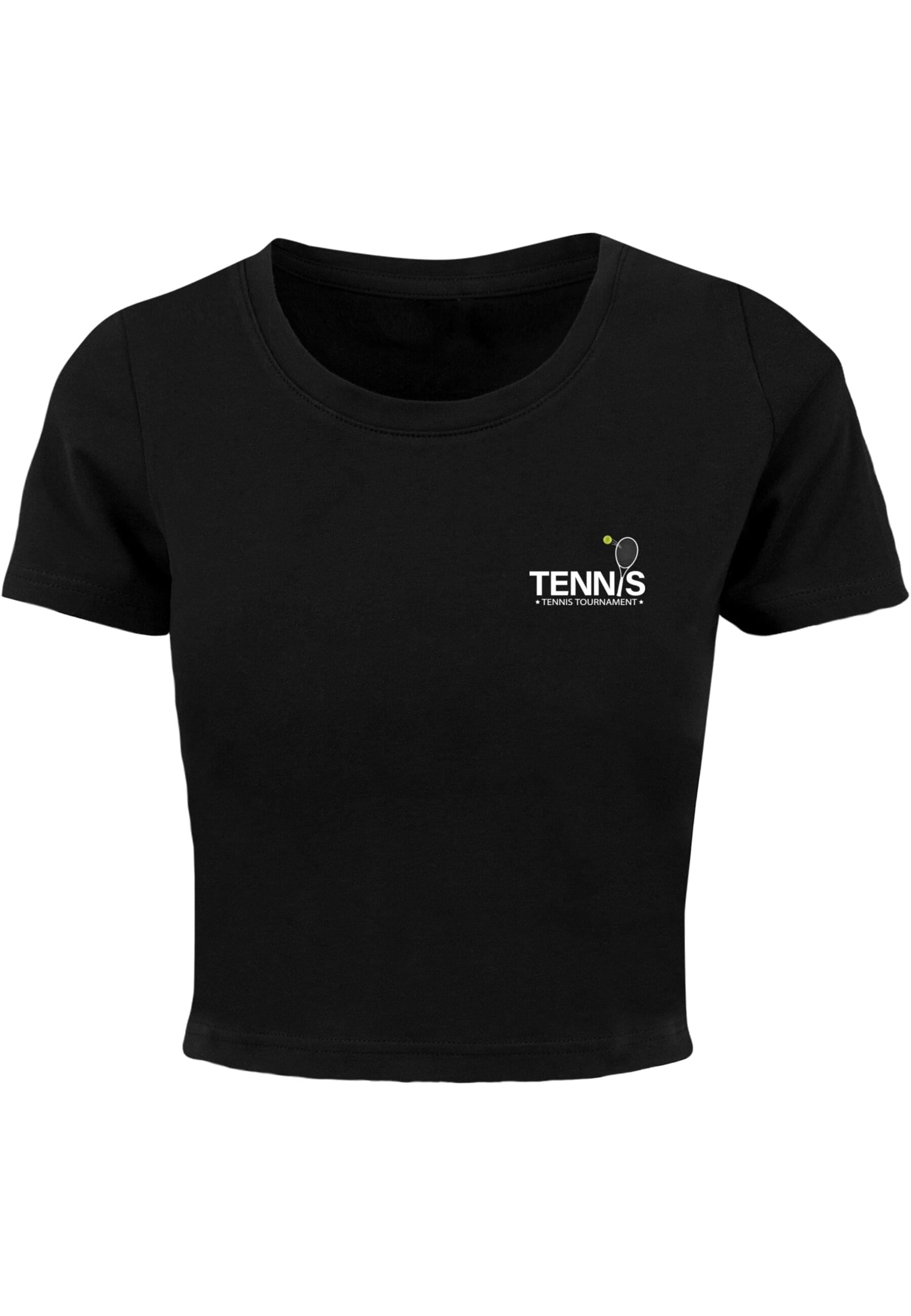 Merchcode T-Shirt "Merchcode Damen Ladies Tennis Racket Cropped Tee" 1 Stk. günstig online kaufen