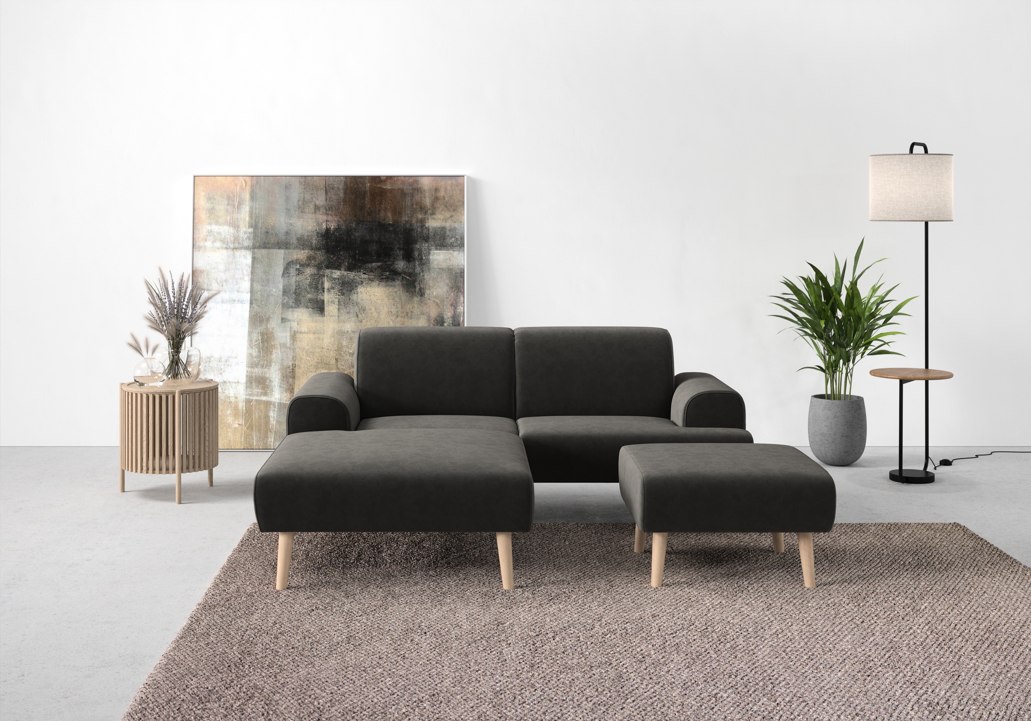 Thumbnail - andas Ecksofa "Swift L-Form", Federkern-Polsterung, B/T/H: 192/83/176 cm