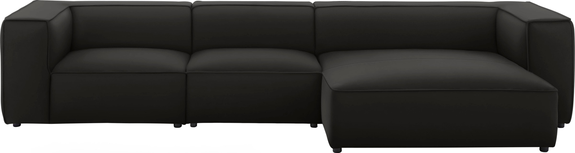 W.SCHILLIG Ecksofa »around-the-block«, mit eleganter Biese, mit Federkern, Breite 341 cm