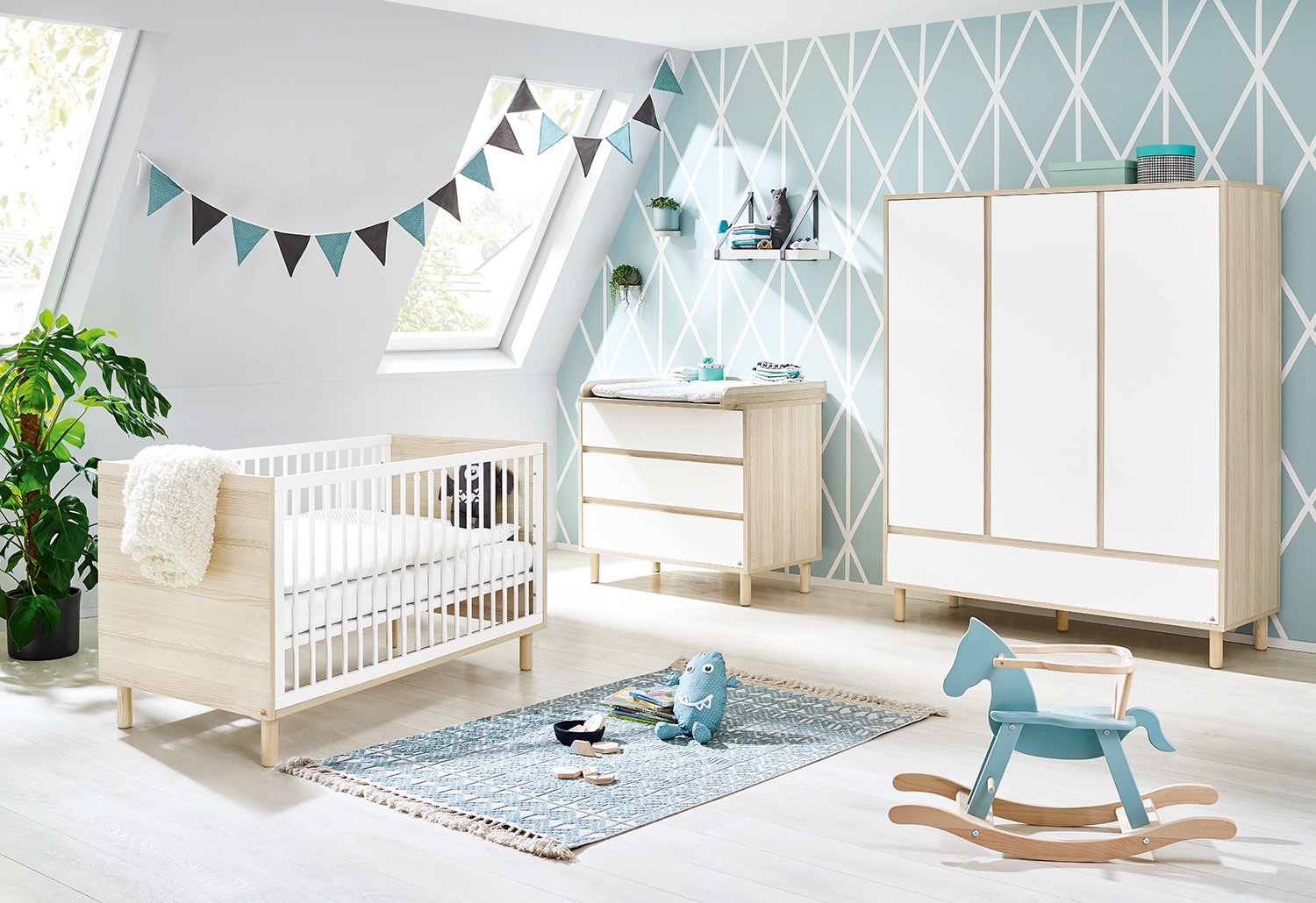 Pinolino ® Babyzimmer-Komplettset »Flow« (Set 3...