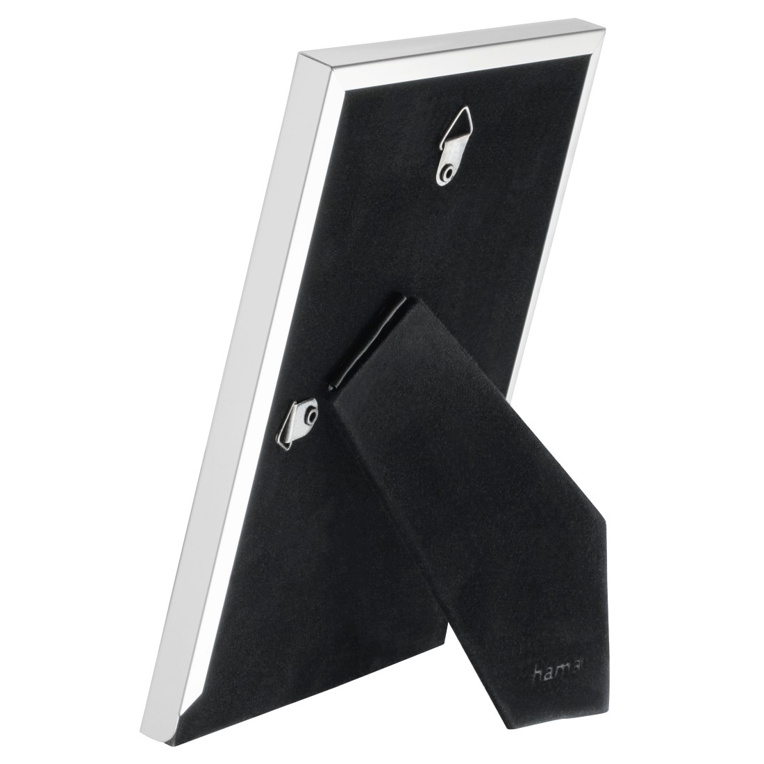 Hama Portraitrahmen »Bilderrahmen 15 x 20 cm für 1 Bild, zum Aufhängen und Stellen, Silber«, für 1 Bilder, Portraitrahmen, Aluminium, Hochformat, Querformat