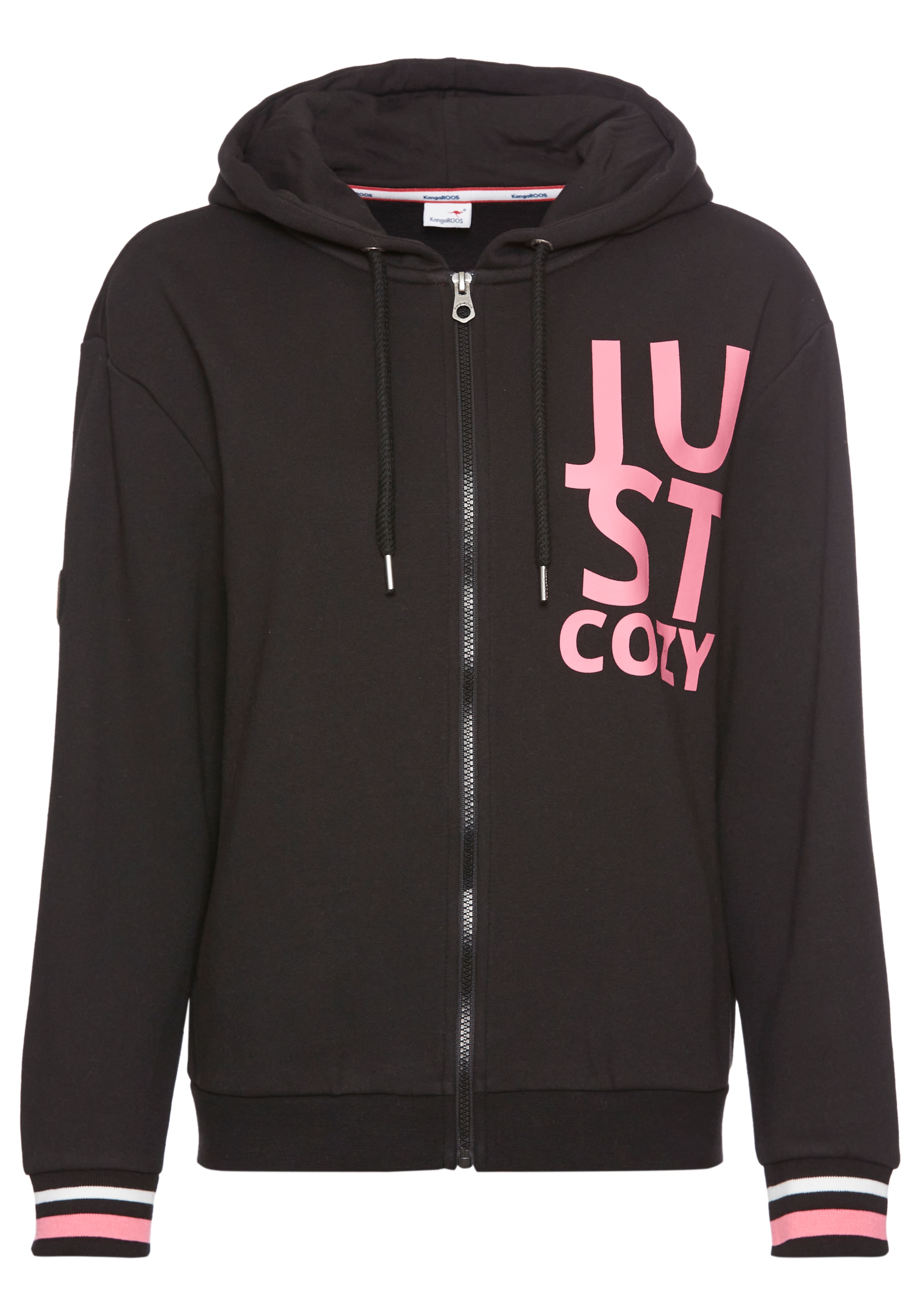 KangaROOS Kapuzensweatjacke, mit Neon-Details