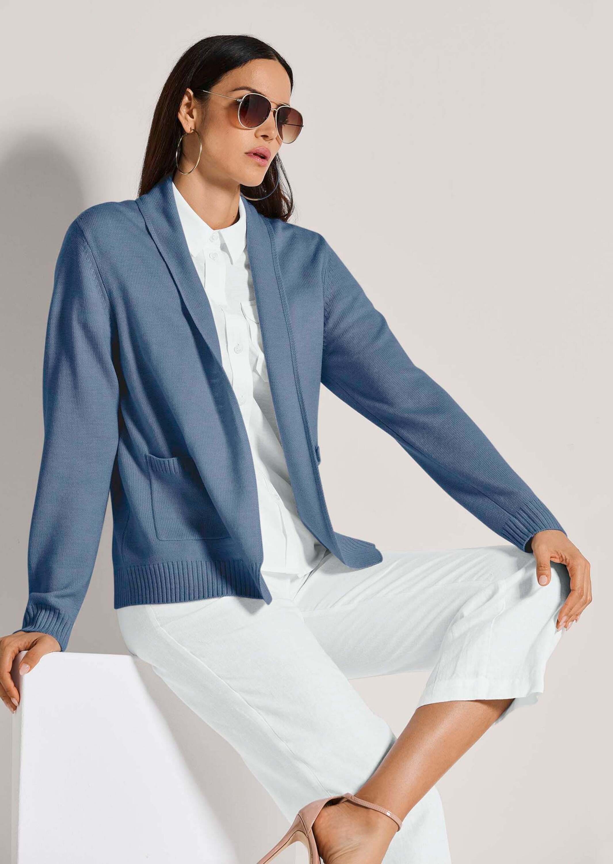 MADELEINE Strickjacke »Strickjacke Lange Strickjacke ohne Verschluss«