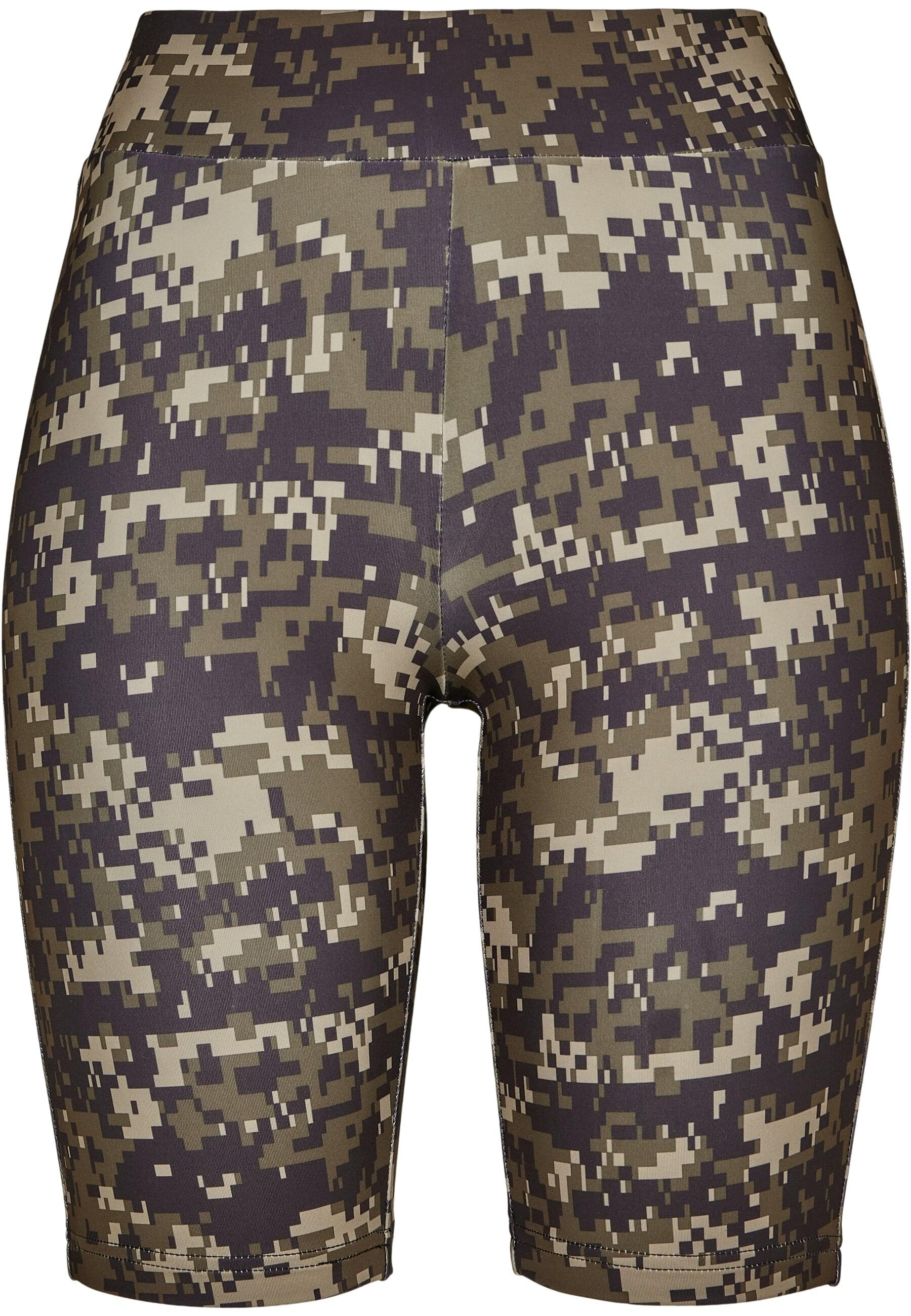 URBAN CLASSICS Stoffhose "Urban Classics Damen Ladies High Waist Camo Tech Cycle Shorts", (1 tlg.)