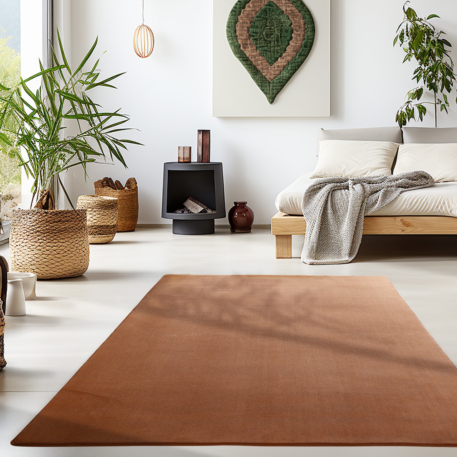 Ayyildiz Teppiche Teppich "SKY 5400, auch als Läufer und in Rund erhältlich" rechteckig 7 mm Höhe besonders weich, Softflor, waschbar, rutschfest, uni, Wohnzimmer