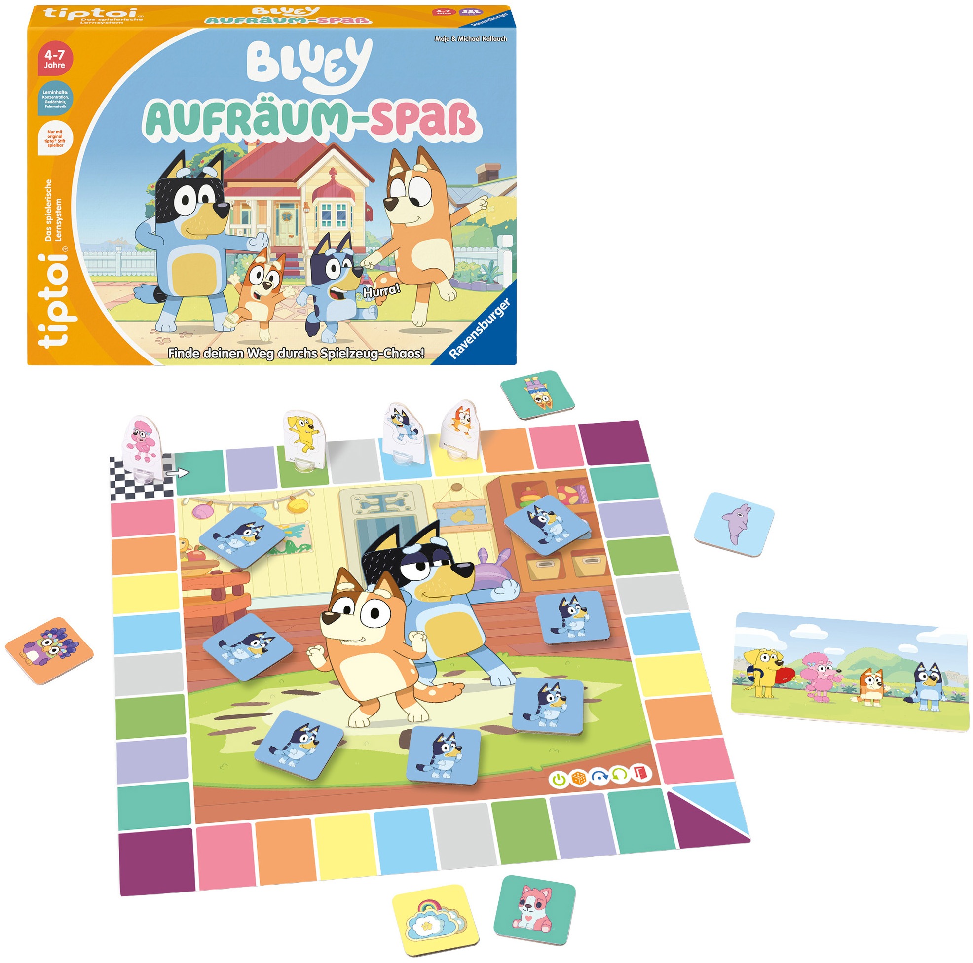Ravensburger Spiel »tiptoi® Bluey Aufräum-Spaß« Made in Europe
