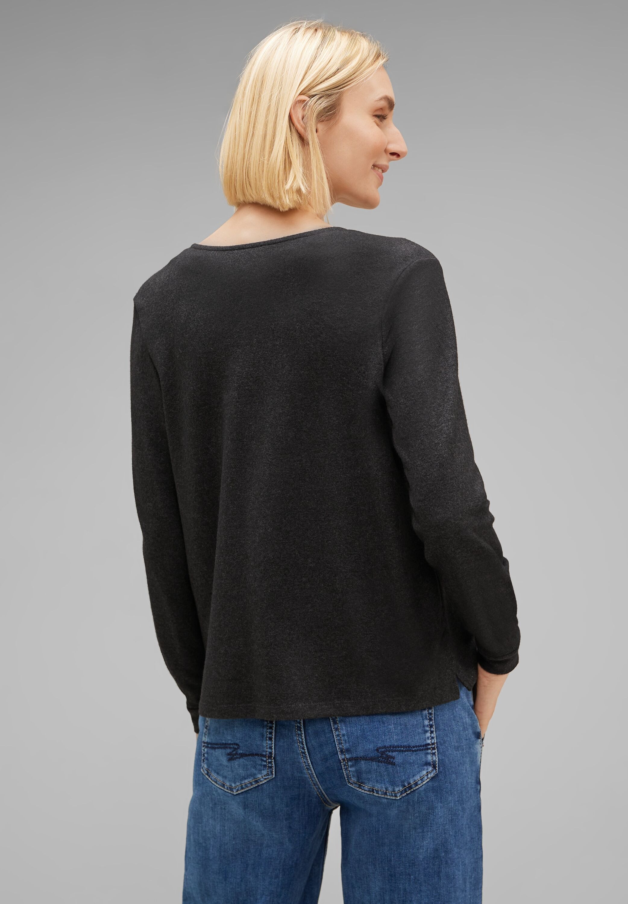 STREET ONE Shirtjacke, aus Feinstrick