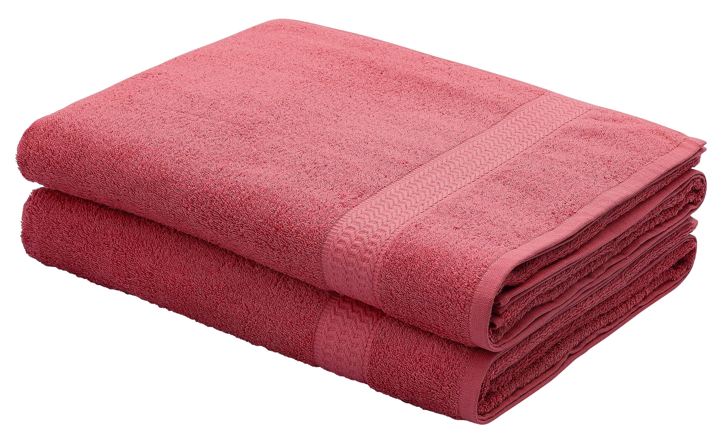 my home Strandtücher "Juna, 2 Badetücher 100x180, 100% Baumwolle", (2 St.), Handtuch-Set und als Serie, weich, Handtüche
