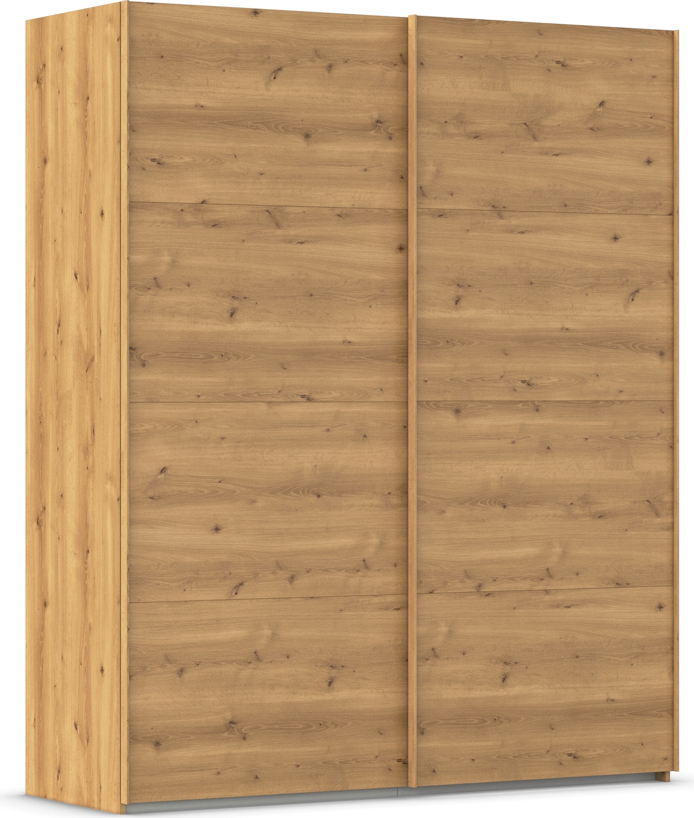 rauch Schwebetürenschrank "Kleiderschrank Schrank Garderobe Schlafzimmerschrank EVELYN" in elegantem Stil, in 5 Breiten, Griffe in Korpusfarbe MADE IN GERMANY