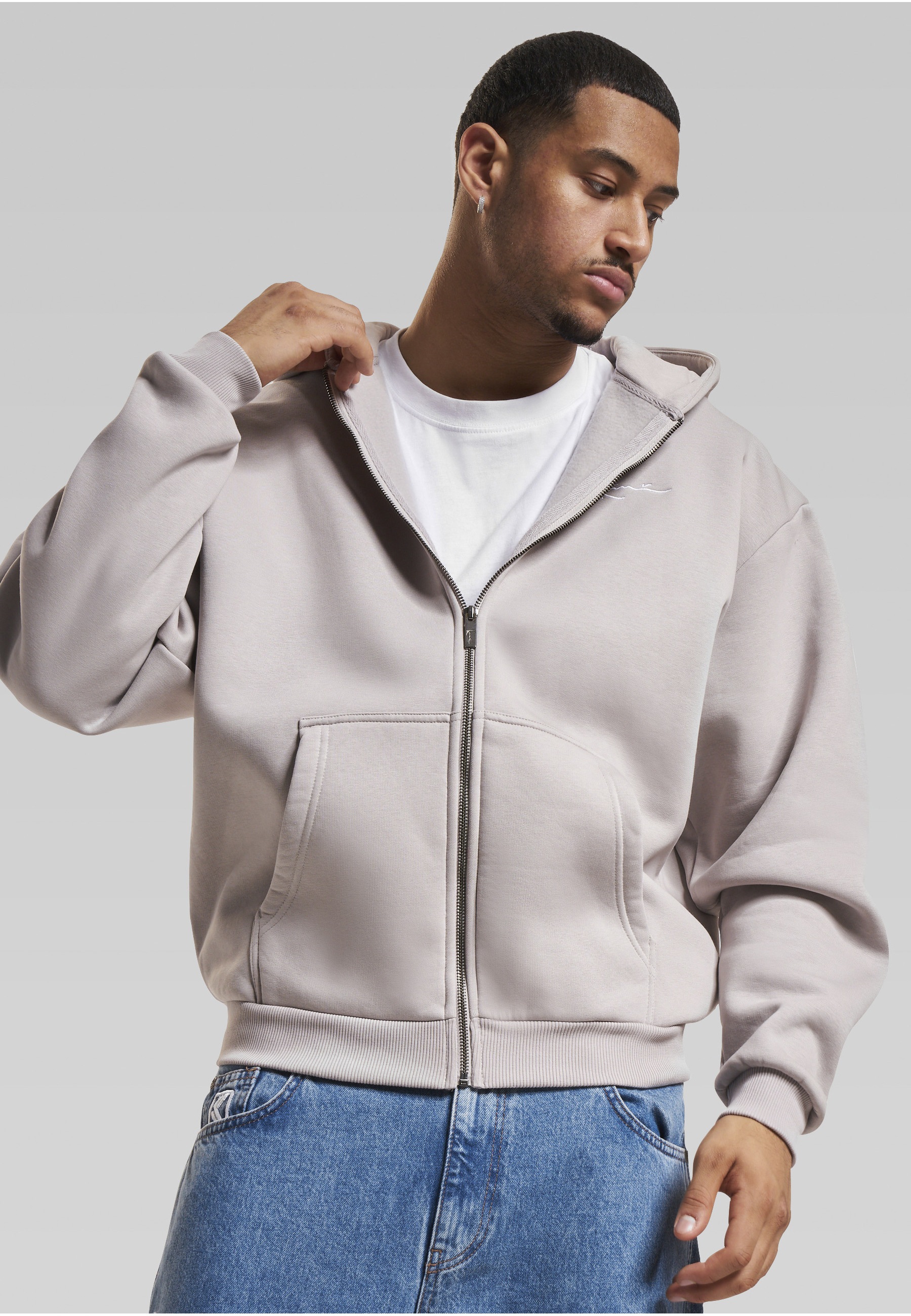 Karl Kani Pullover Hoodie Light Grey XL 2
