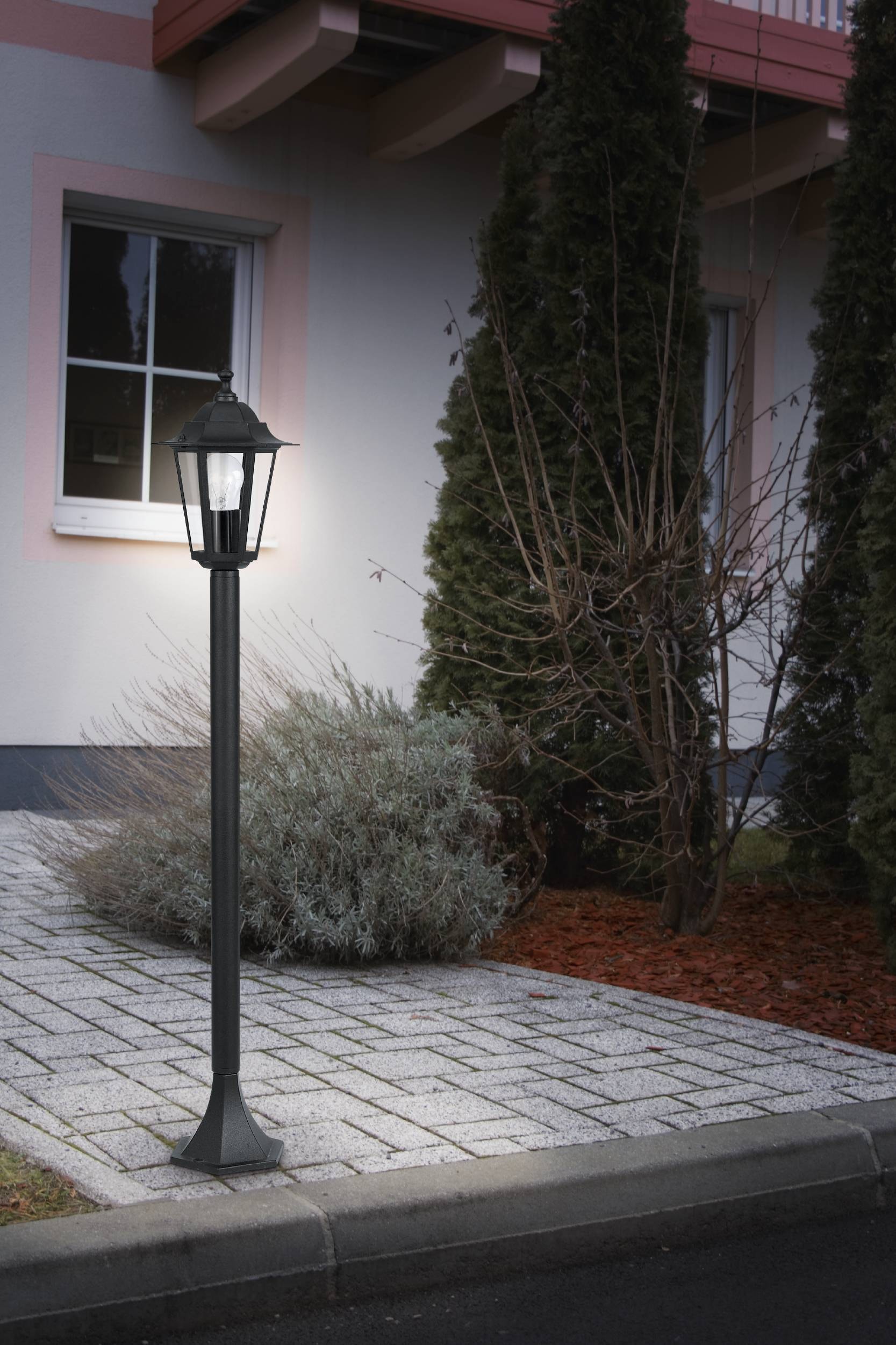 EGLO LED Stehlampe »LATERNA 4 H100 x Ø20,5 cm, Beleuchtung für außen«, 1 flammig, Leuchtmittel E27 | ohne Leuchtmittel, Außen-Stehlampe, 1 flammige Außenleuchte, Stehleuchte, E27, IP44