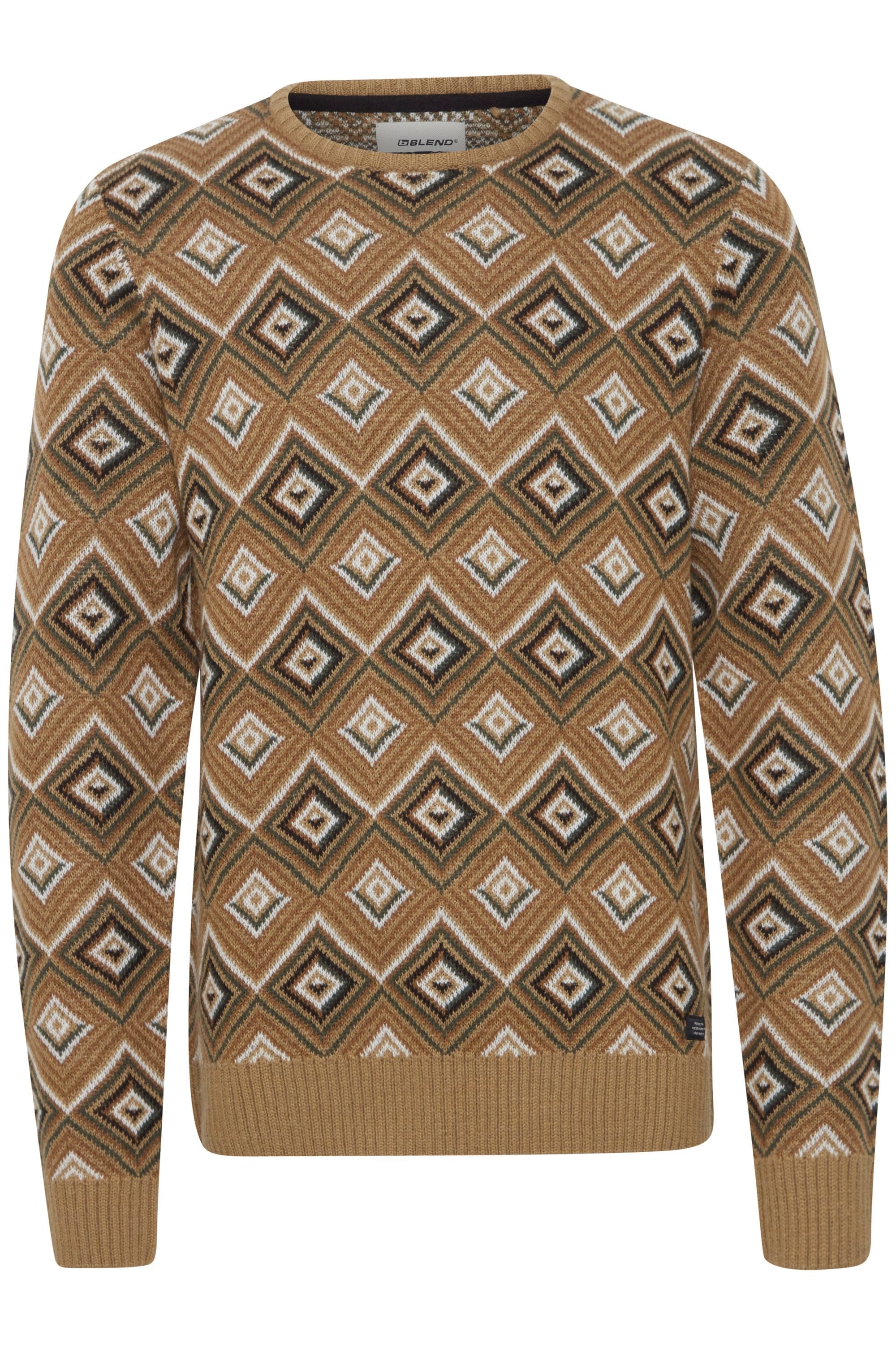 Blend Strickfleece-Pullover "Strickpullover BHPullover"