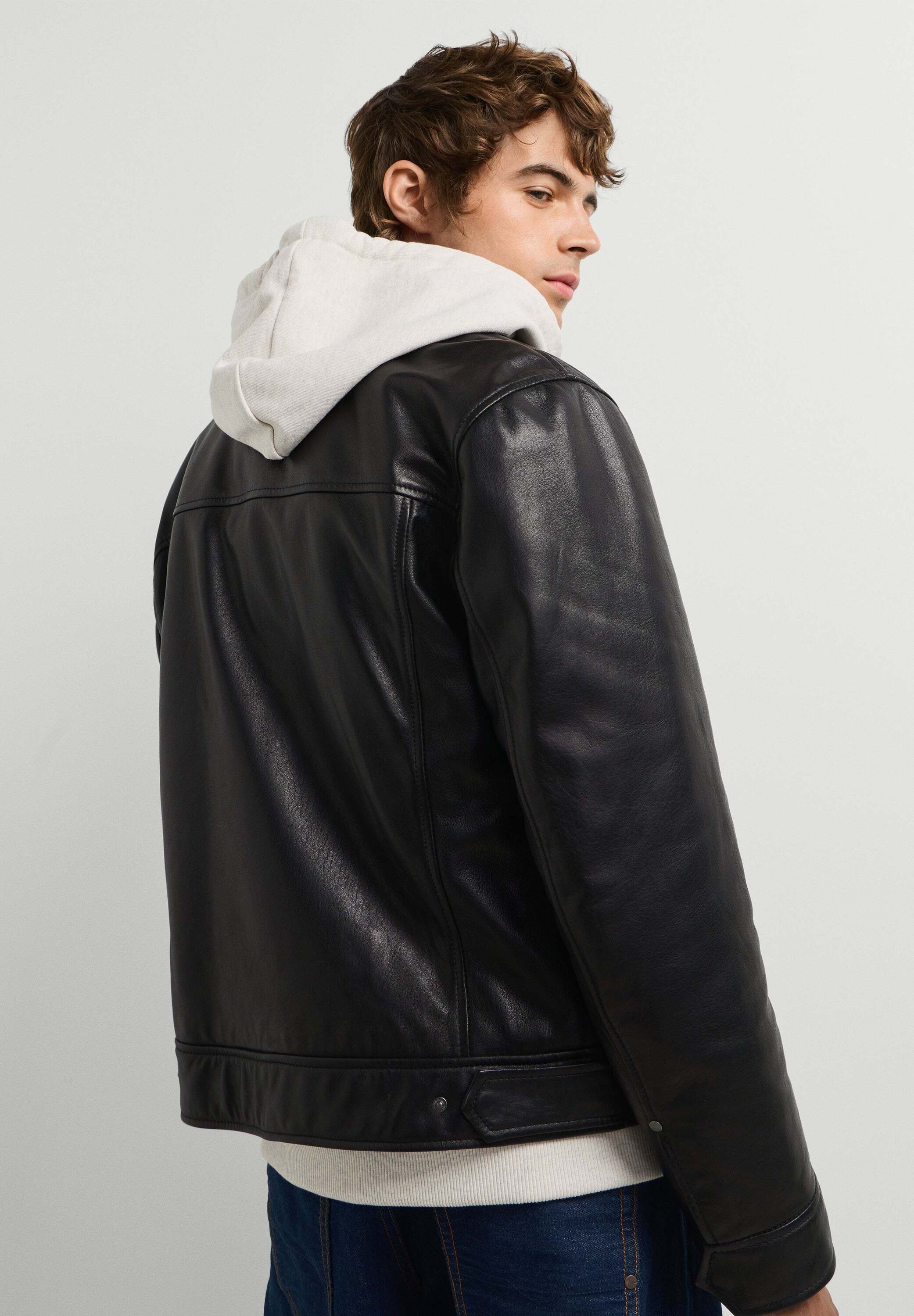Pepe Jeans Lederjacke »Lederjacke LEATHER HARRINGTON«