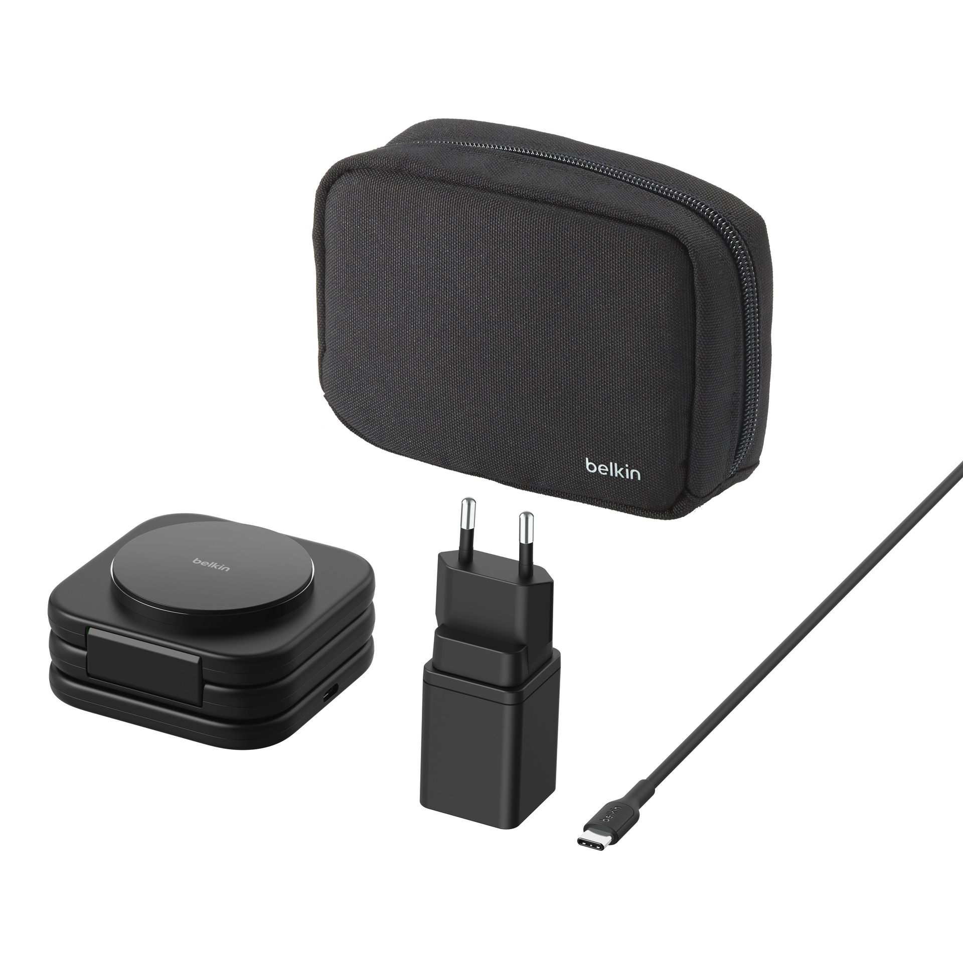 Belkin Wireless Charger »BoostCharge Pro magnetische 3-in-1-Reiseladestation«
