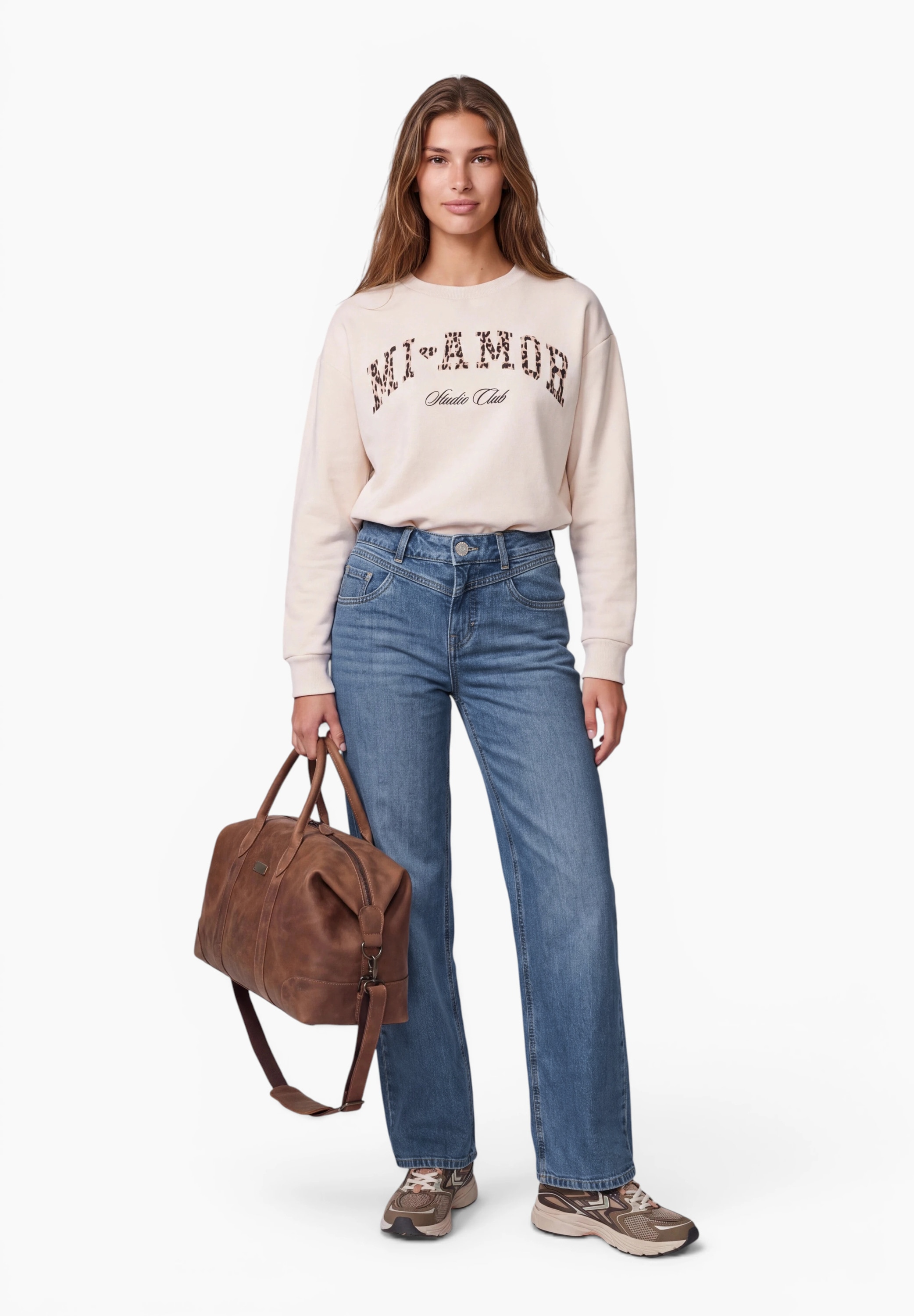 STREET ONE STUDIO Loose-fit-Jeans 5-Pocket-Style