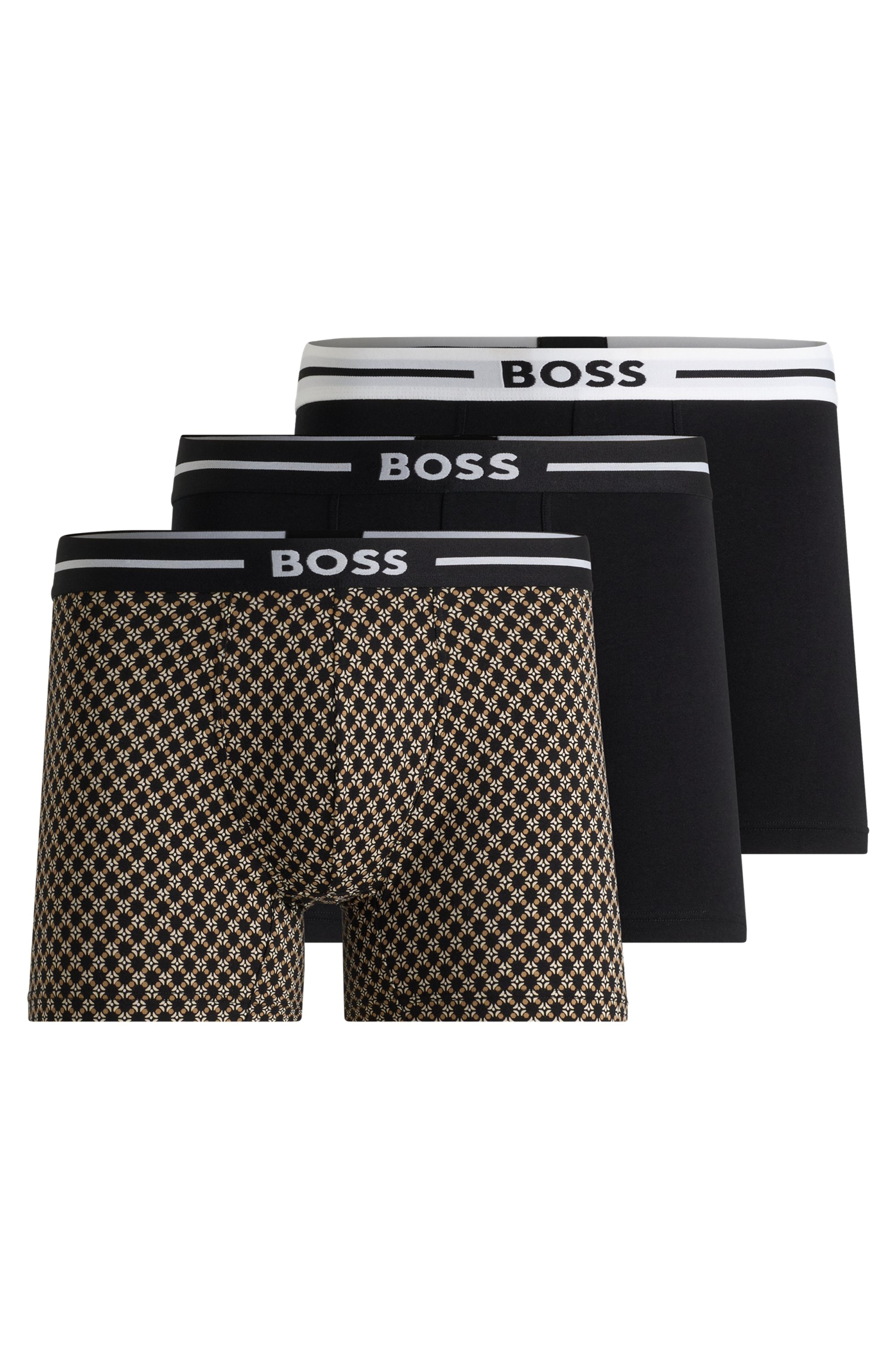 BOSS Boxer "BoxerBr 3P Bol", (Packung, 3 St.), mit BOSS Schriftzug günstig online kaufen