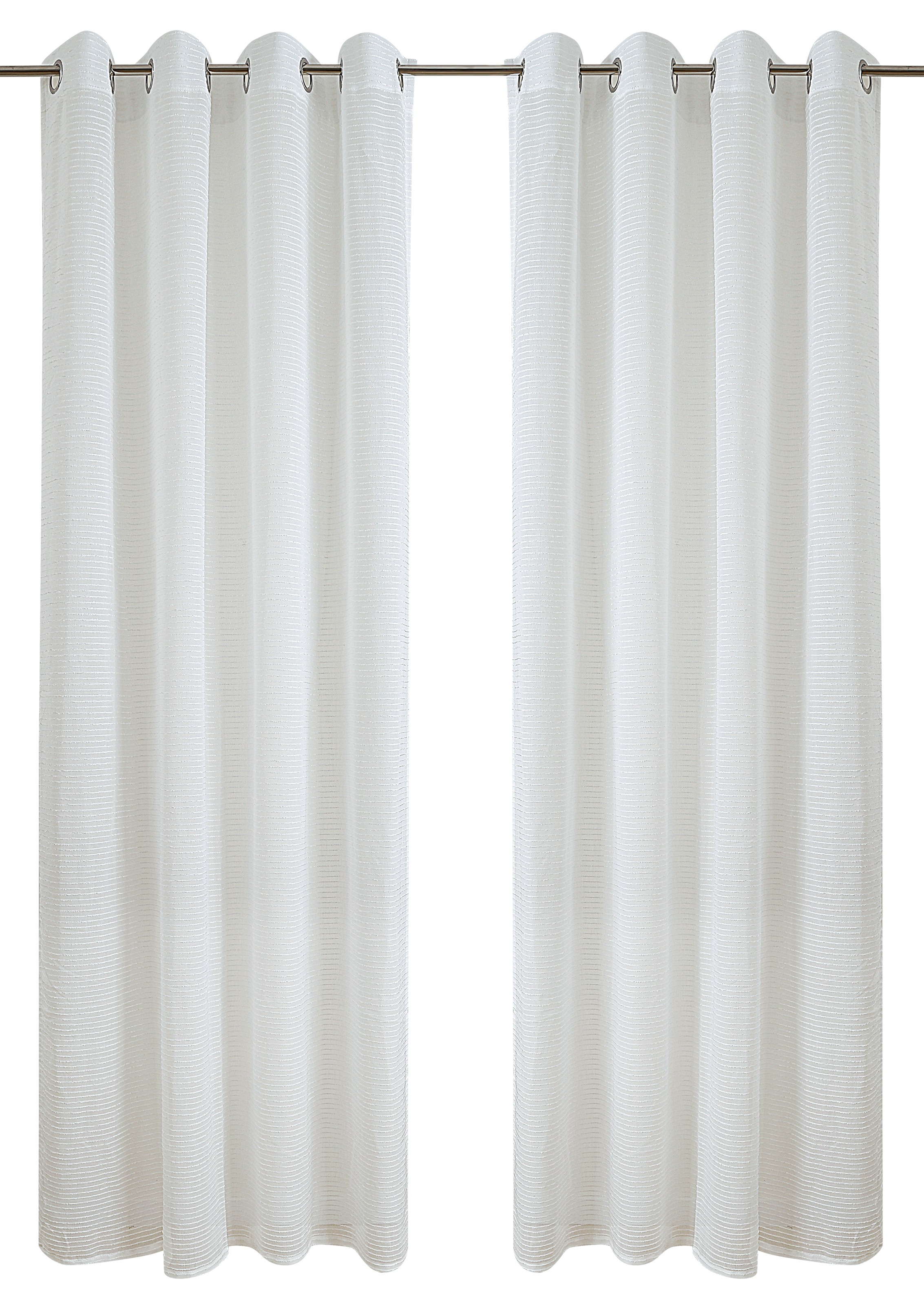 Home affaire Gardine "Authal" Ösen 1 Stk. tlg. Jacquardgardine mit Chenille günstig online kaufen