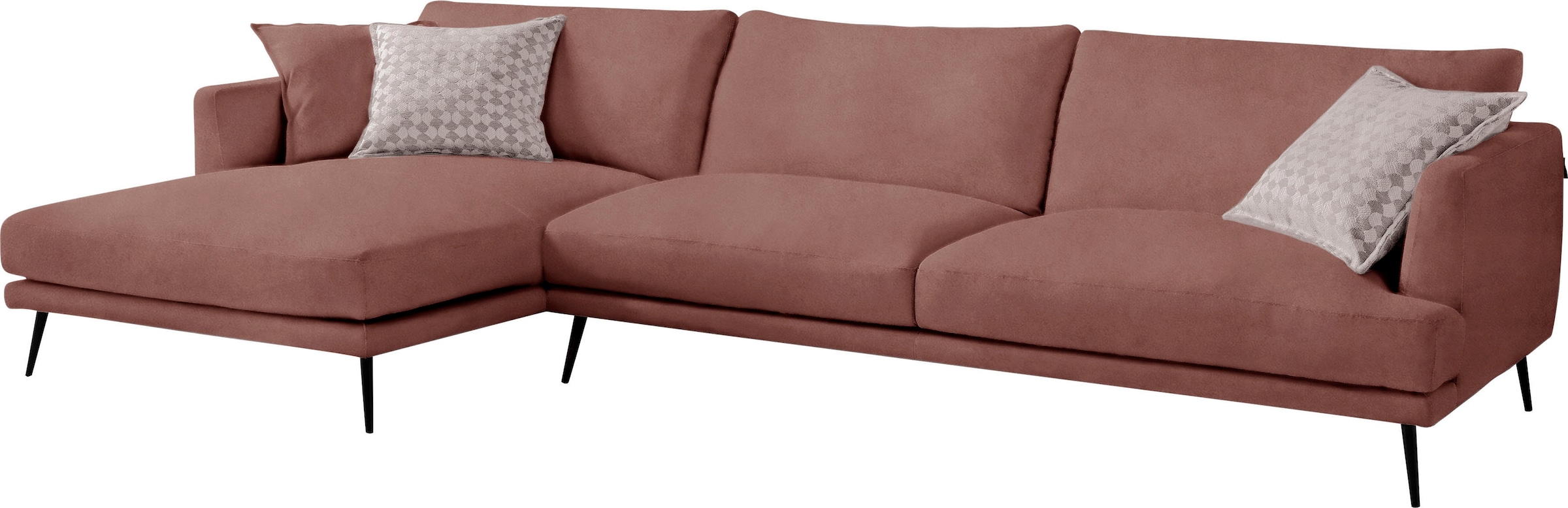 Egoitaliano Ecksofa "Sophia, Designsofa mit extrakomfortablem Sitzkomfort, günstig online kaufen