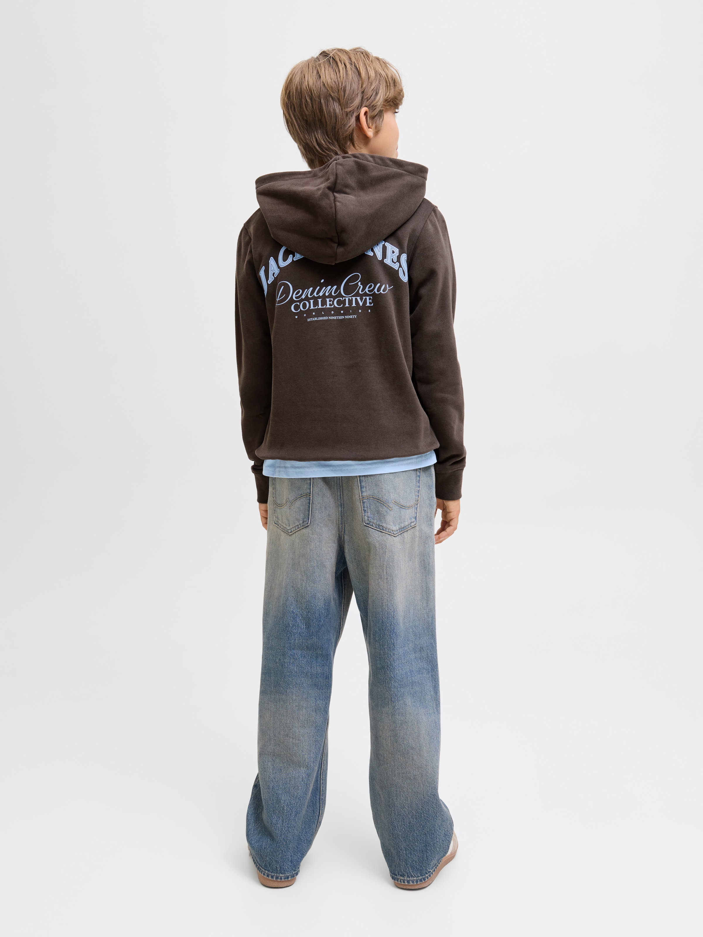 Jack & Jones Junior Kapuzensweatshirt »JJEBRANDES BACKP RELAXED SWEAT H SN JNR«