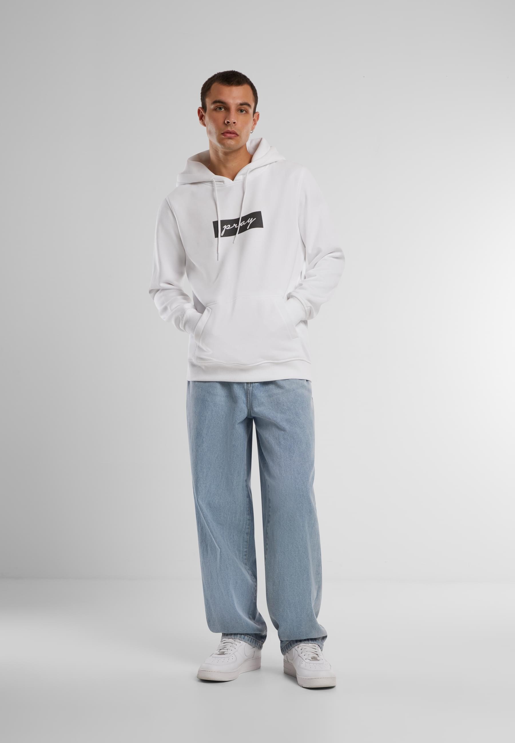 MisterTee Kapuzensweatshirt »MisterTee Herren Pray Boxlogo Hoody Tee«, (1 tlg.)