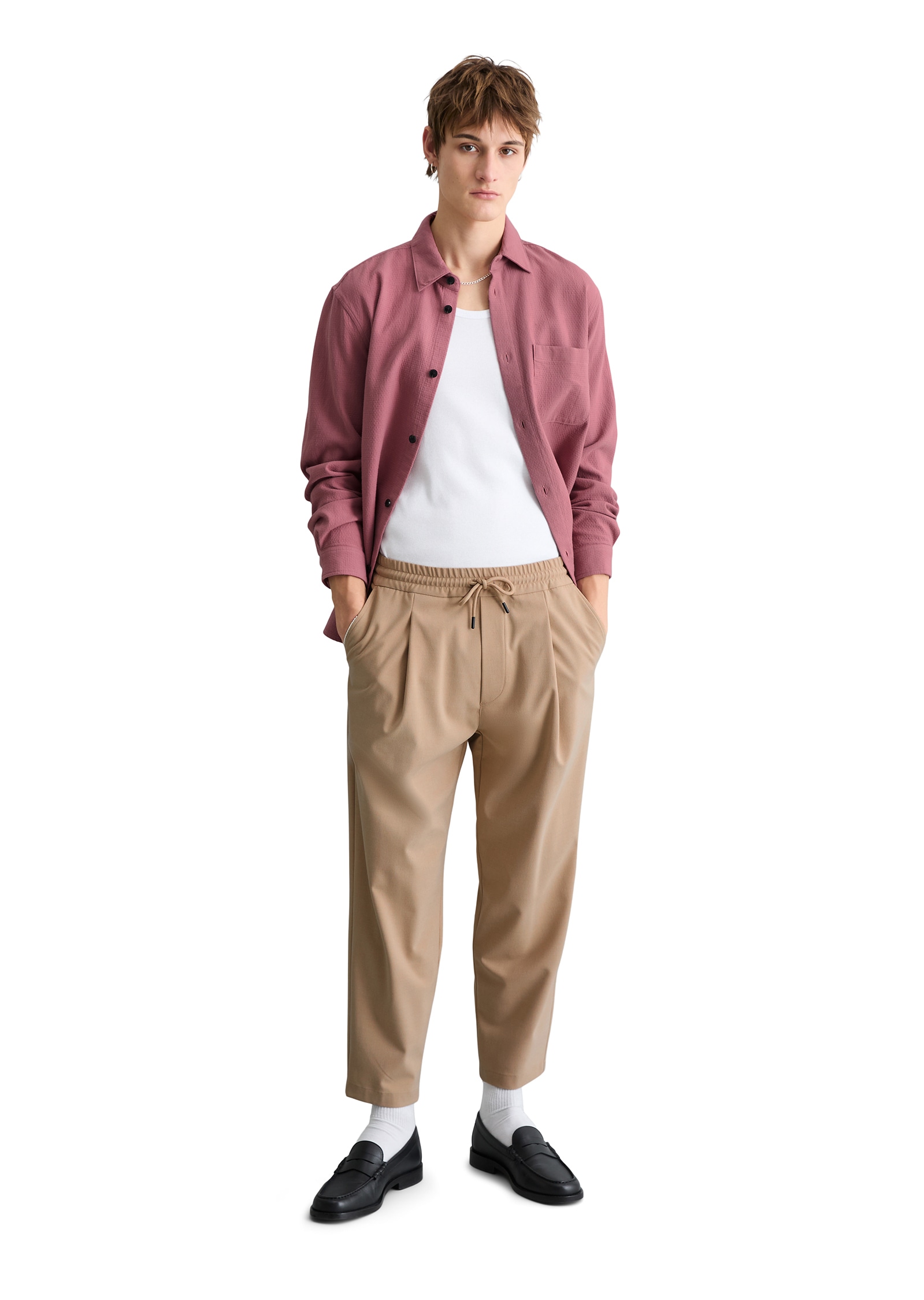 Marc O'Polo DENIM Chinohose »mit Bundfalten-Details«