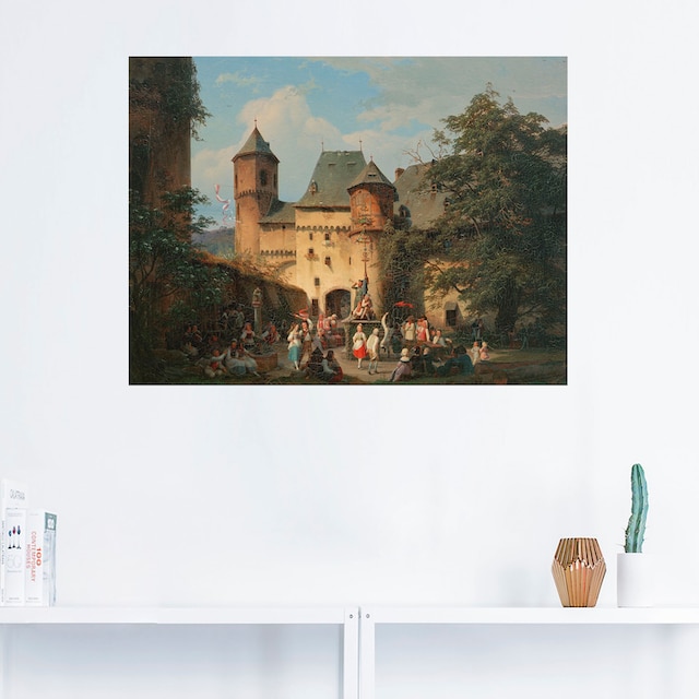 Artland Wandbild »Festszene im Vorhof einer Burg«, historische Ereignisse,  (1 St.), als Alubild, Leinwandbild, Wandaufkleber oder Poster in versch.  Größen kaufen | BAUR