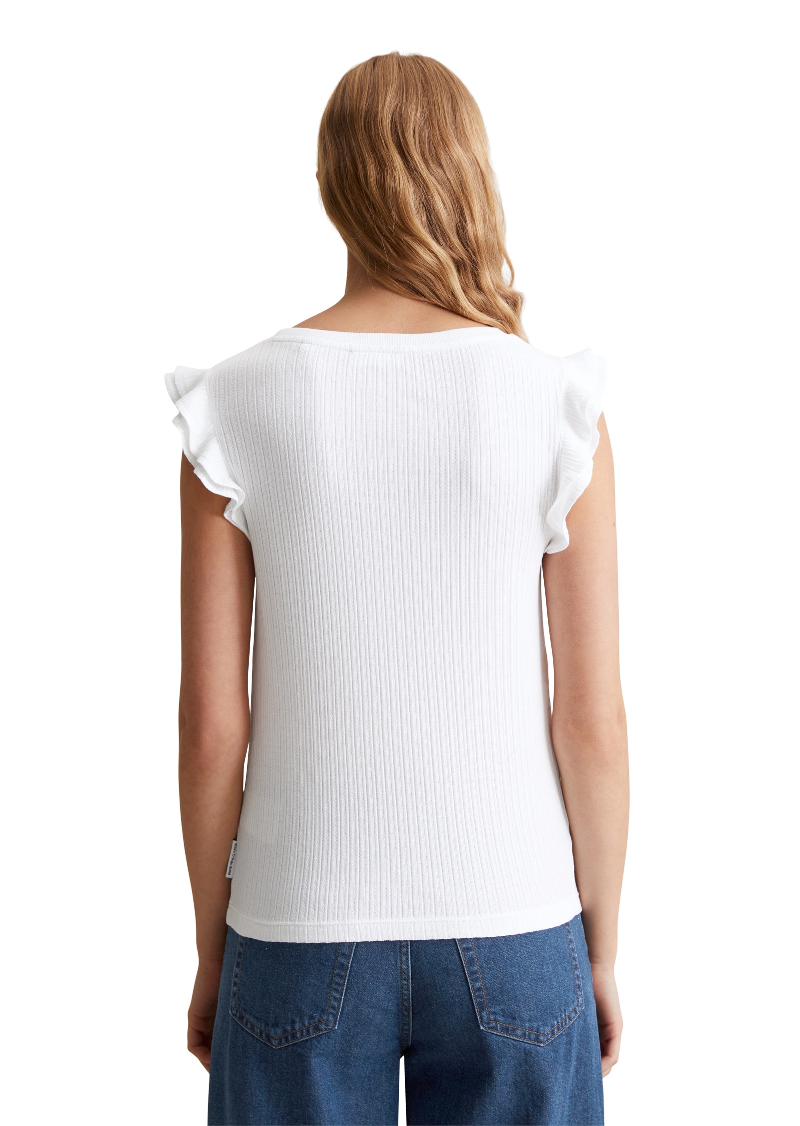 Marc O'Polo DENIM T-Shirt »aus modernem Ribbjersey«