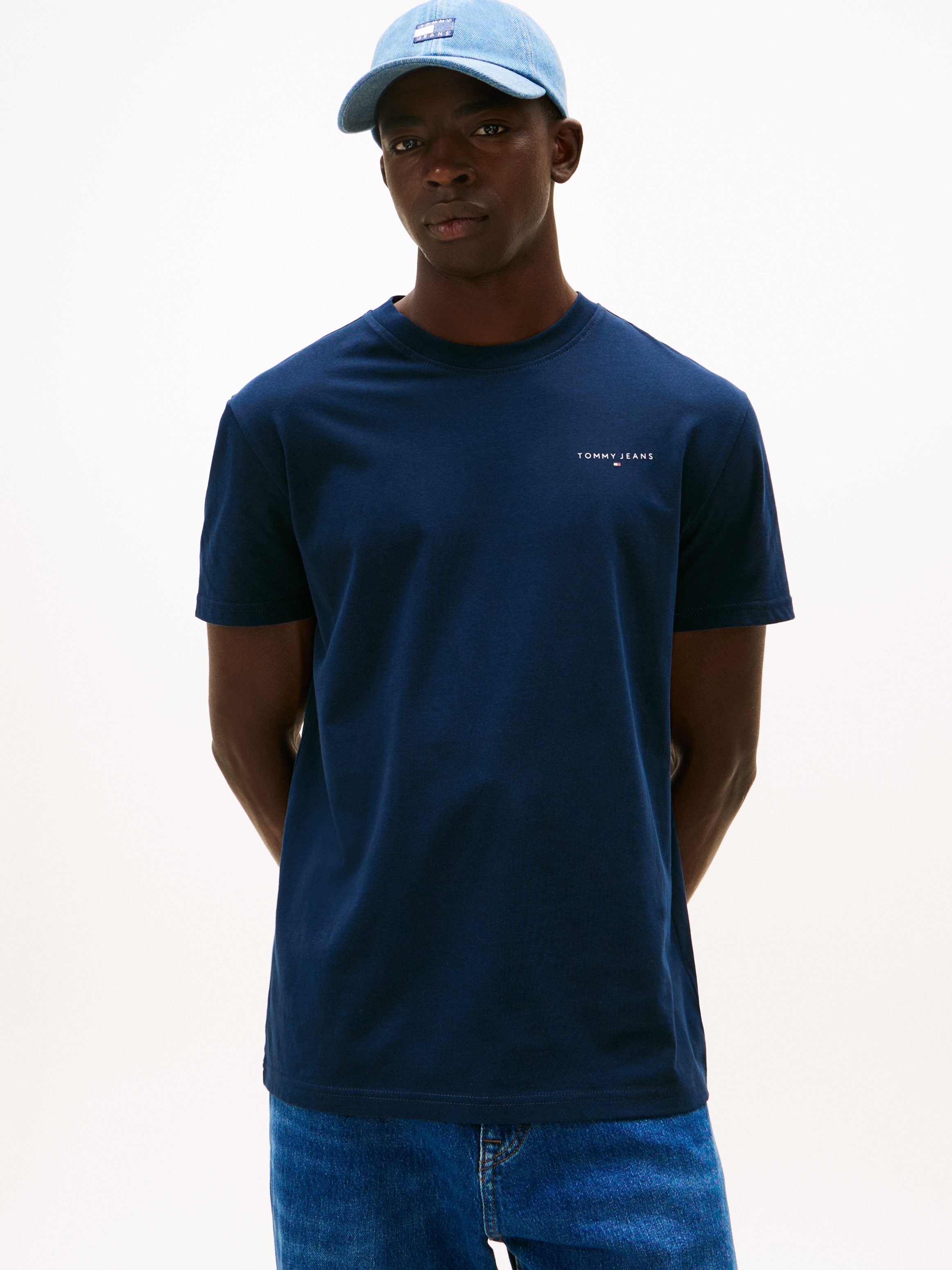 Tommy Jeans T-Shirt »TJM SLIM FIT LINEAR 2PACK« Packung, 2 Stk. Rundhals, Jersey