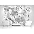 Consalnet Fototapete »3D Blumen Diamanten«, Motiv, abstrakt, rosen, vliestapete, für Wohnzimmer oder Schlafzimmer