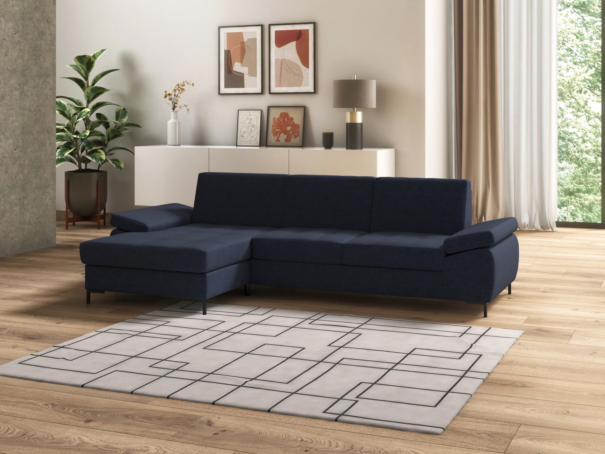DOMO collection Ecksofa "Capelo, komfortabel, klare Linien zeichnen dieses günstig online kaufen