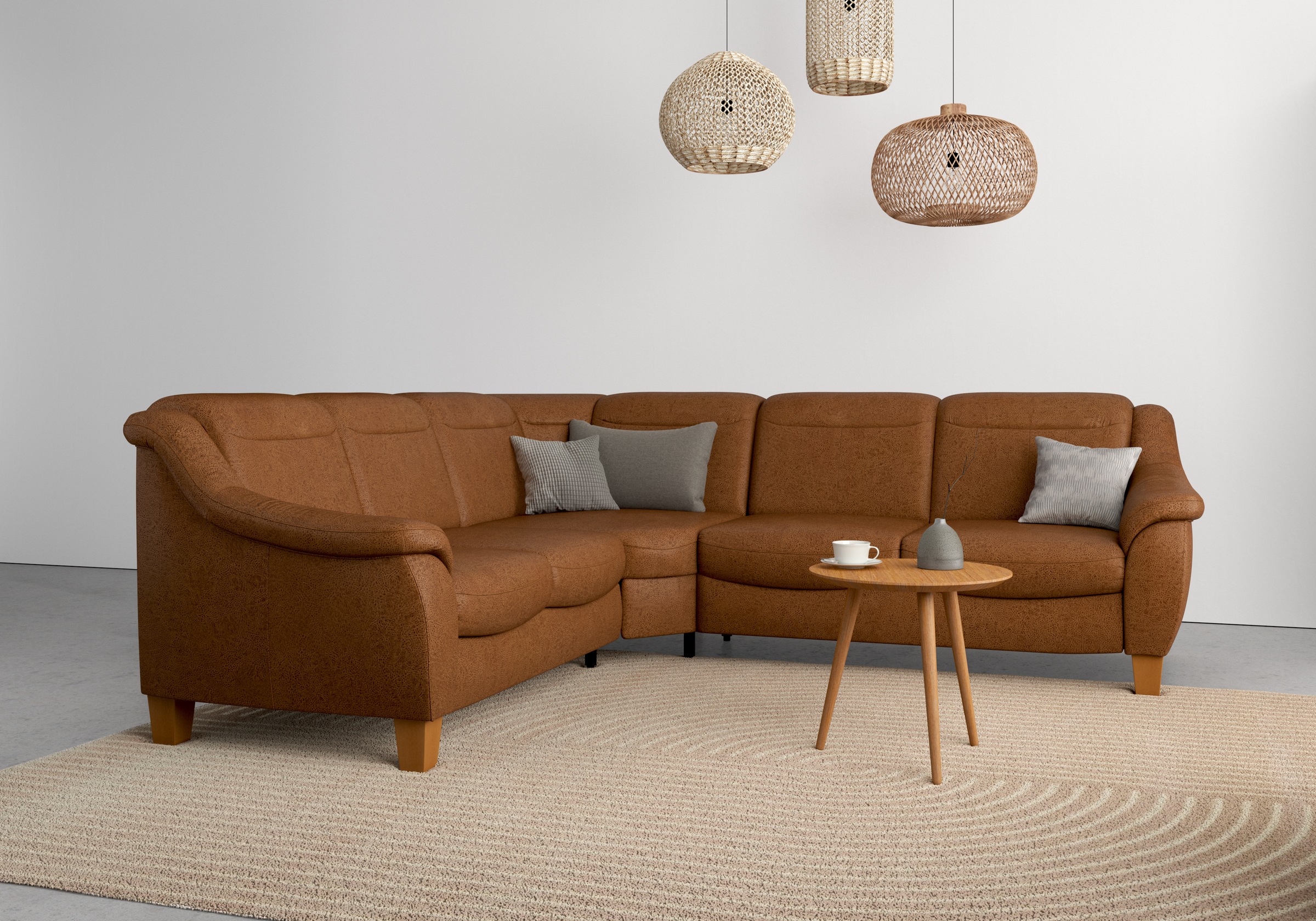 Home Affaire Caldera L-Shape Corner Sofa hazelnut 4