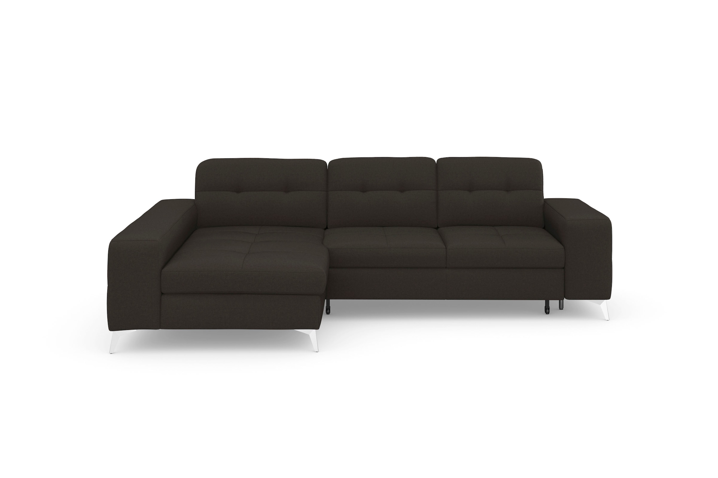 sit&more Ecksofa "Baviene L-Form" inklusive Sitztiefenverstellung & Federkern, optional Schlaffunktion