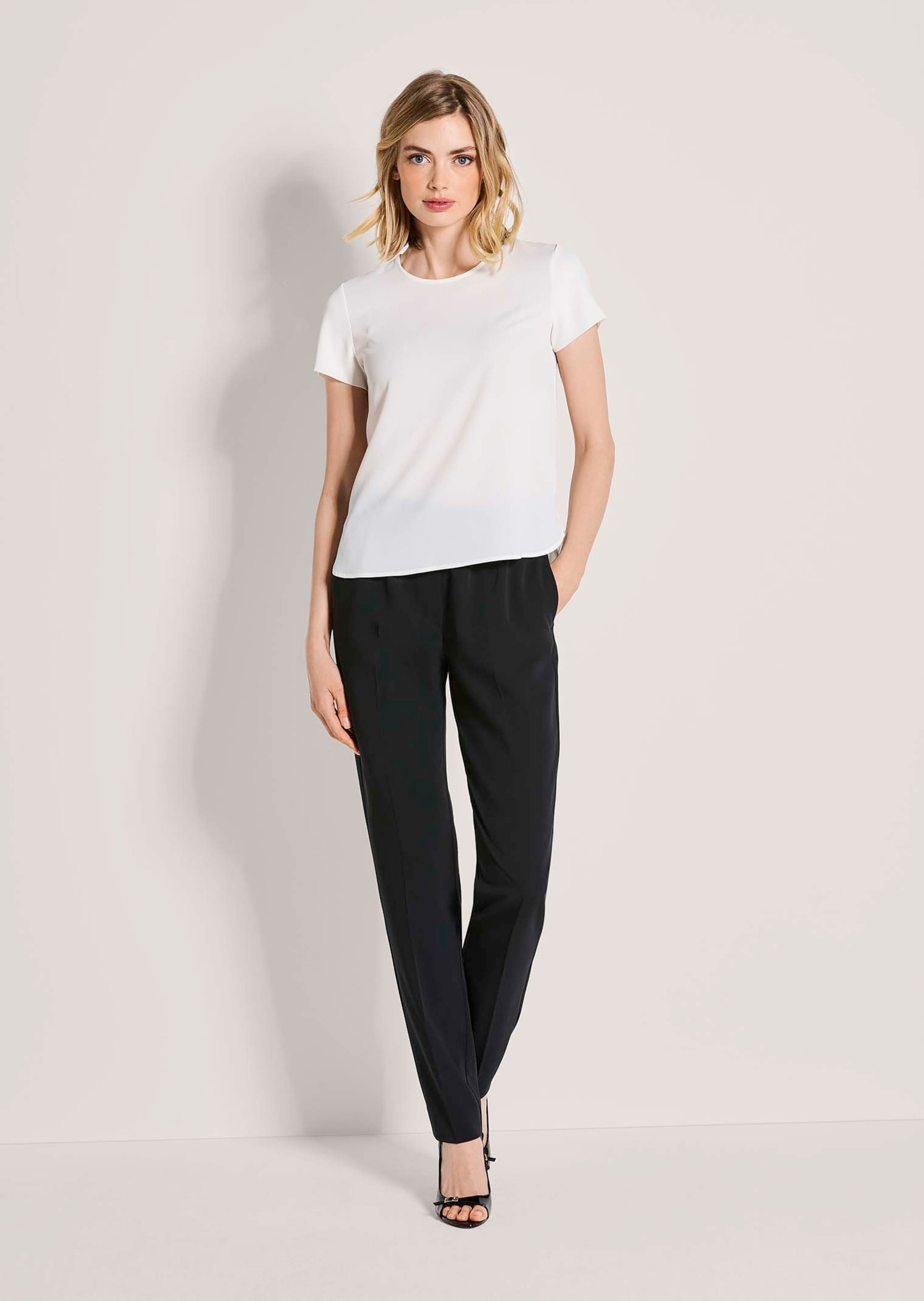 MADELEINE Shirtbluse »Blusenshirt Sommerbluse mit Reißverschluss« Reißverschluss am Rücken