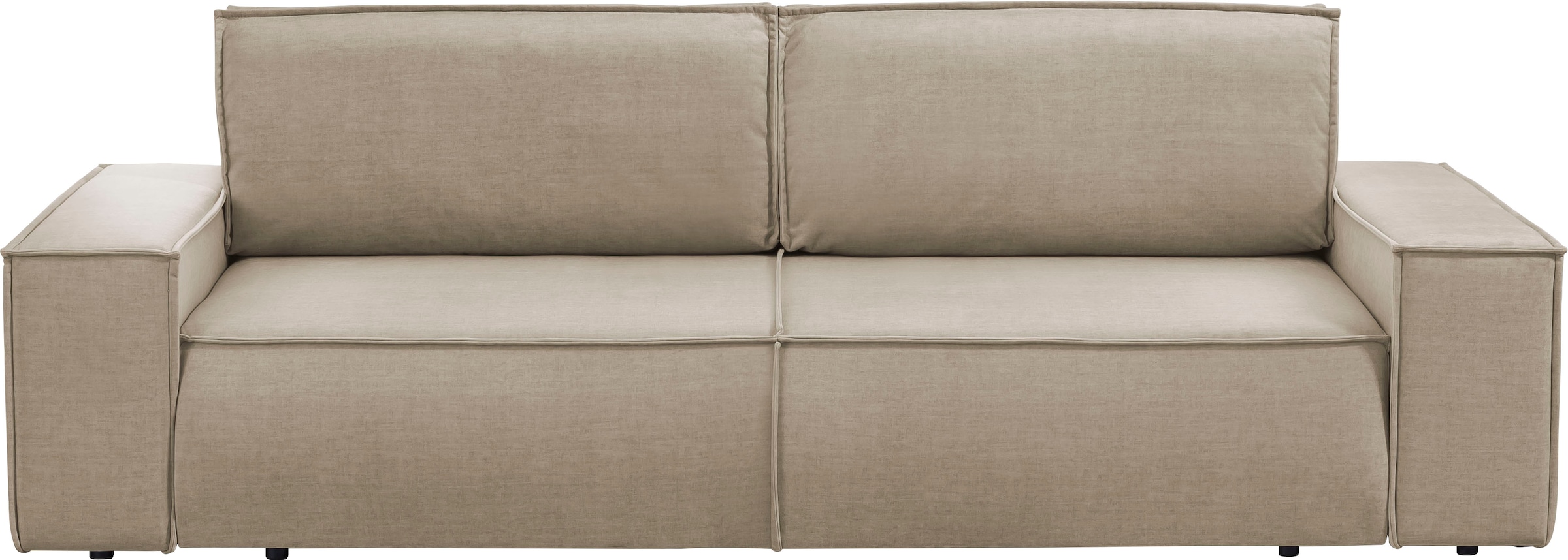 Home affaire 3-Sitzer "SHERWOOD Schlafsofa (257cm) Cord, Samtvelours, Vinta günstig online kaufen