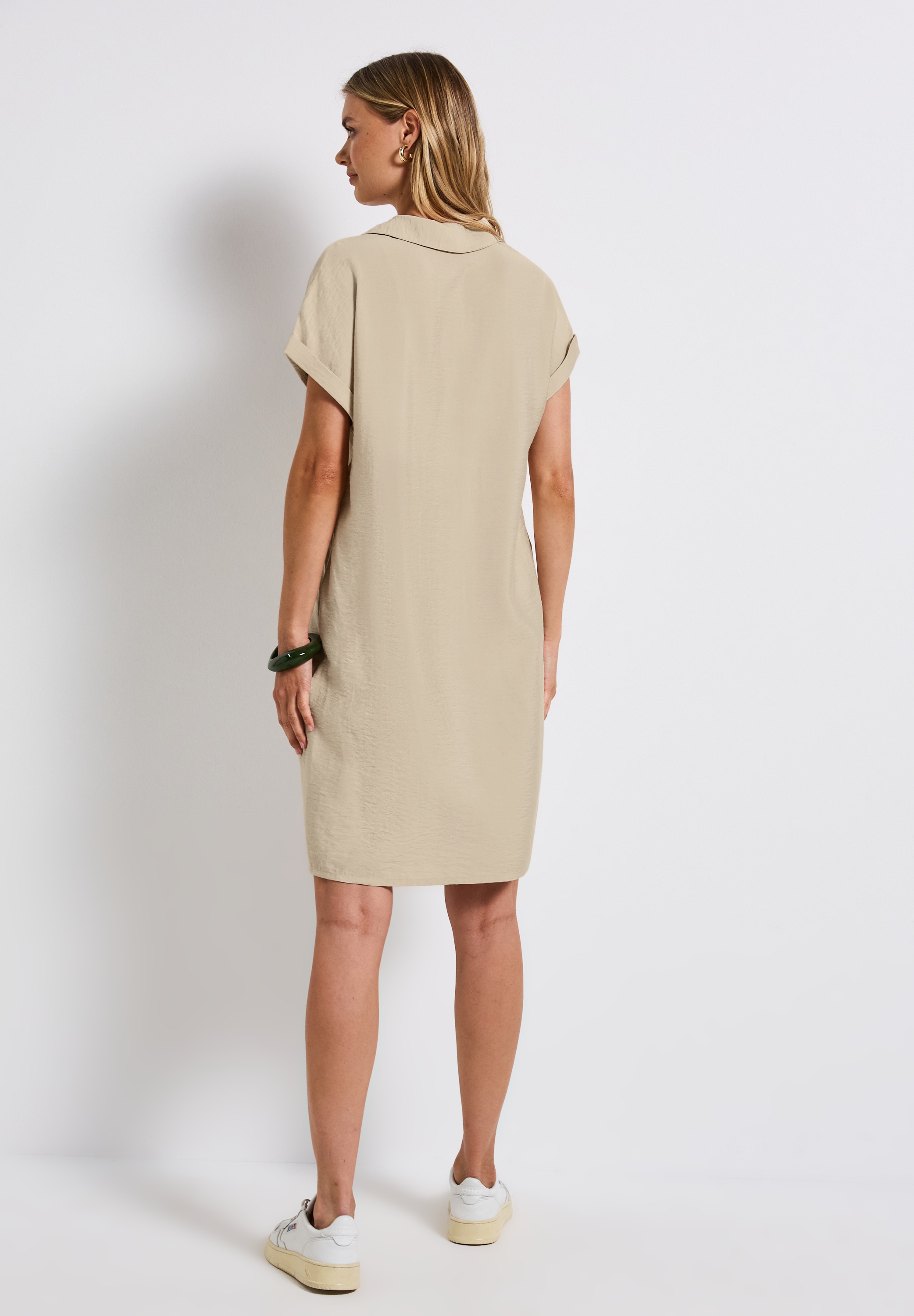 STREET ONE Shirtkleid, in Unifarbe