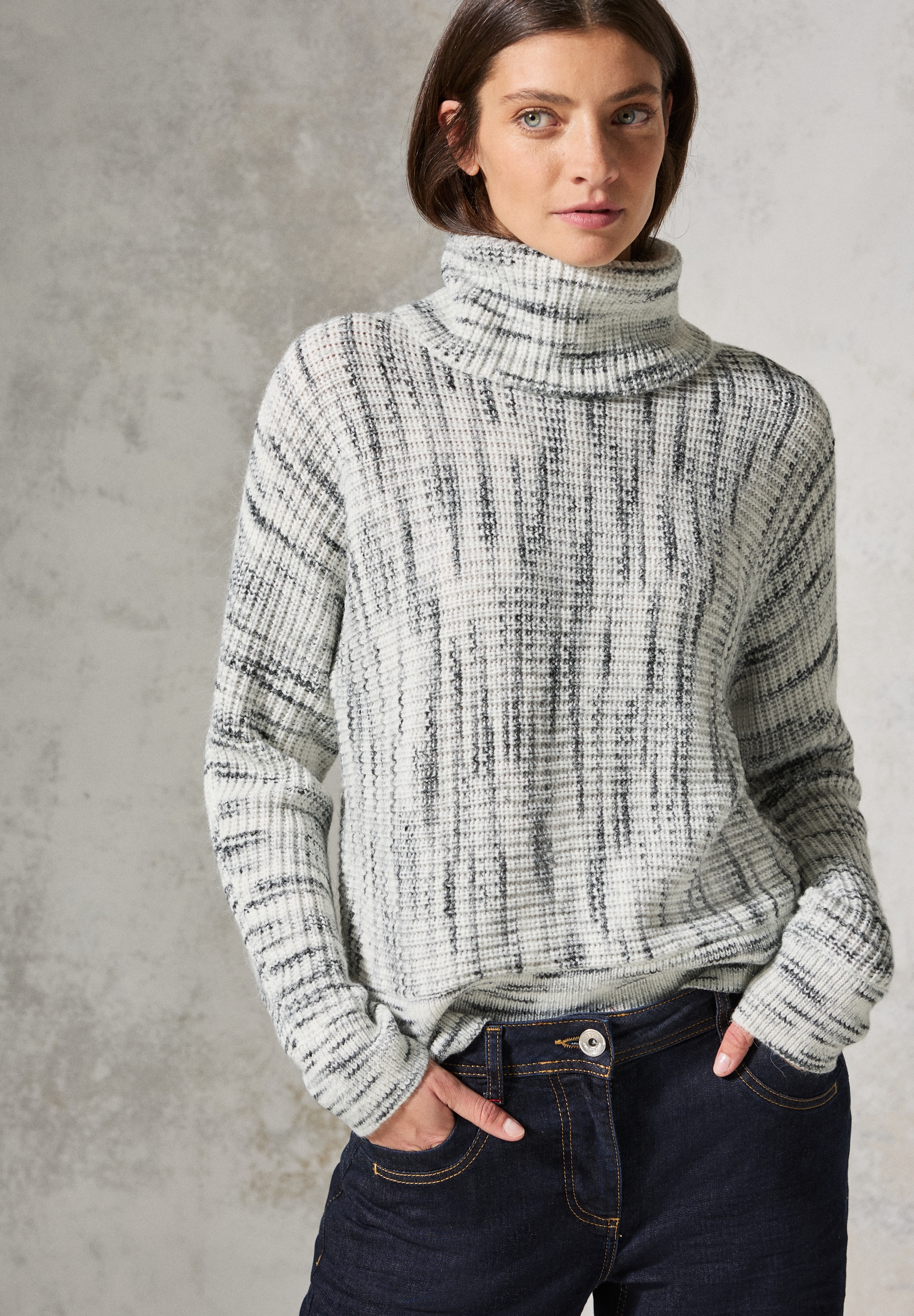 Cecil Strickpullover, mit Muster günstig online kaufen