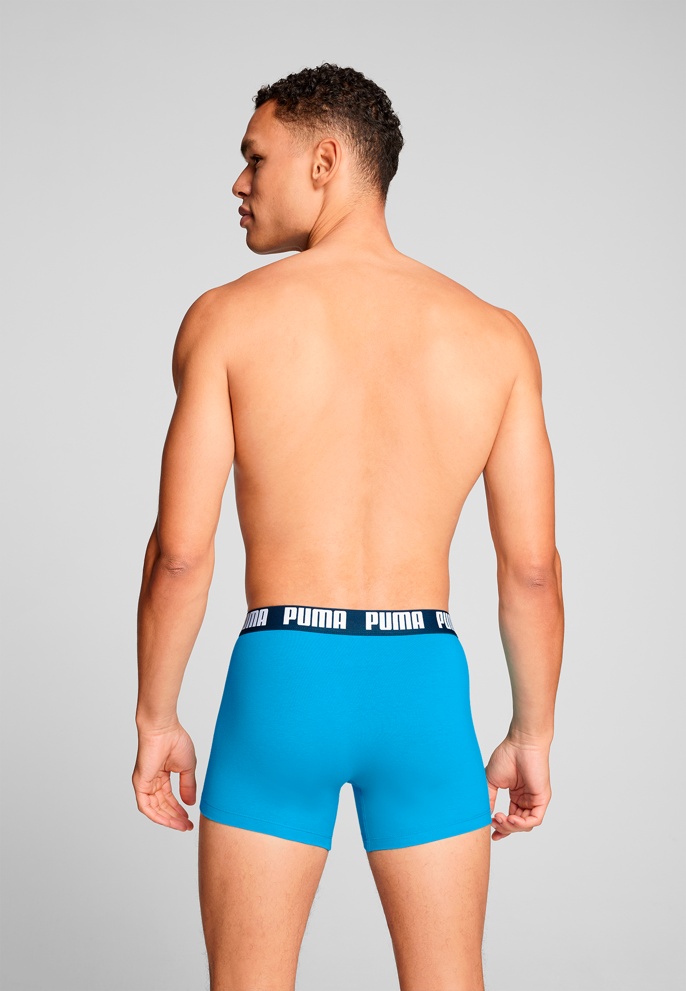 PUMA Boxershorts »PUMA MEN EVERYDAY BASIC BOXERS 2P« Packung,  mit Puma Webbund