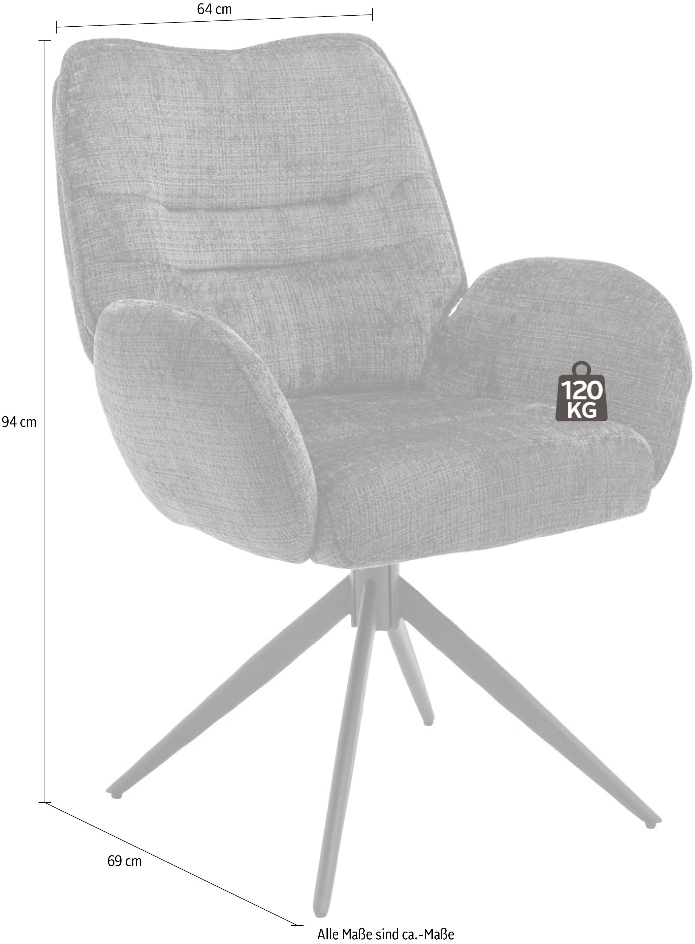 Home affaire Esszimmerstuhl »Ronda«, (Set), 2 St., Microfaser