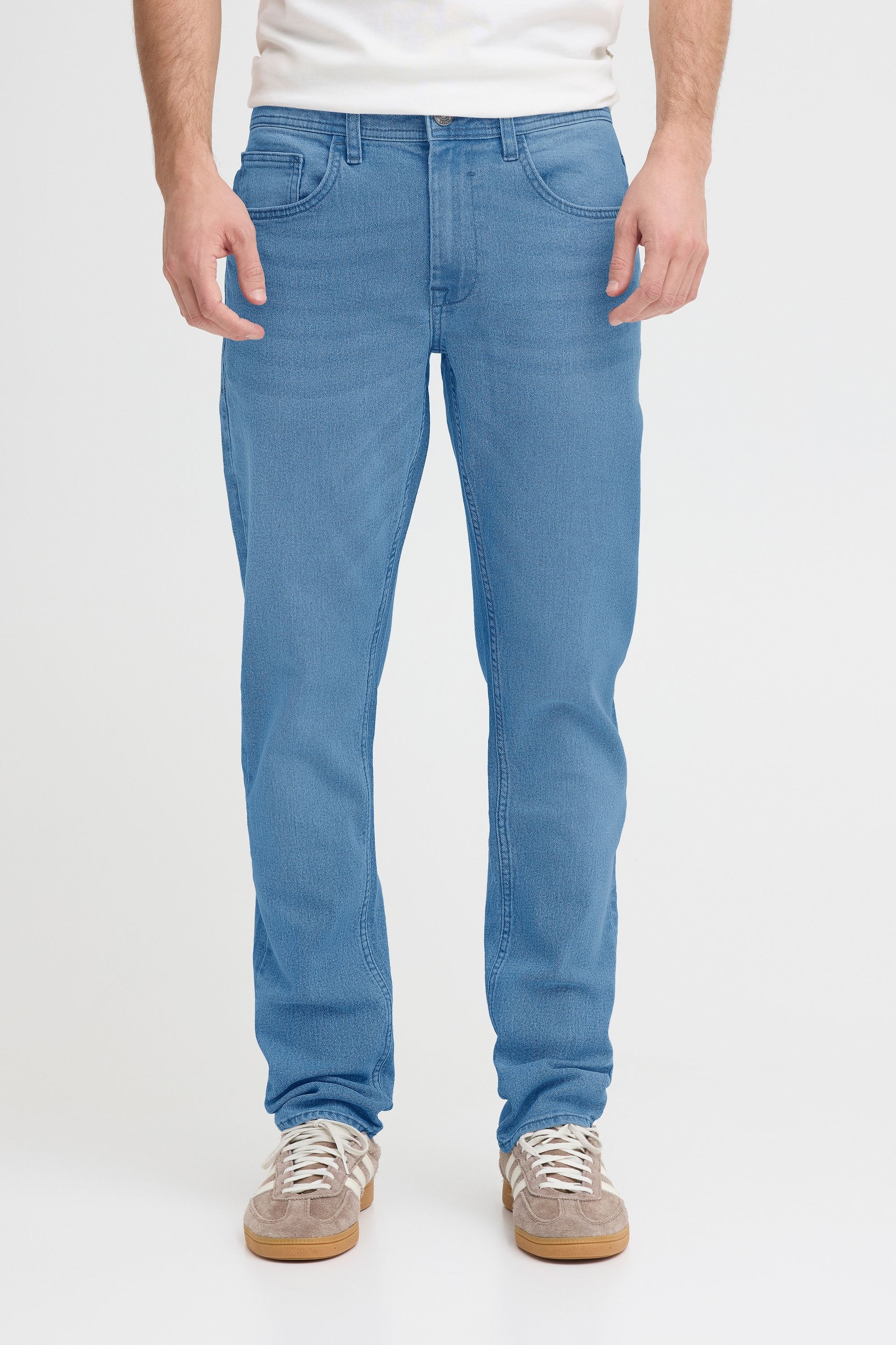 Slim-fit-Jeans BLEND "Slim-fit-Jeans BHTwister", Herren, Gr. 40, Länge 32, blau (denim light blau), Obermaterial: 82% Baumwolle CO. 17% Polyester PES. 1% Elasthan EL., Jeans Slim-fit-Jeans 5