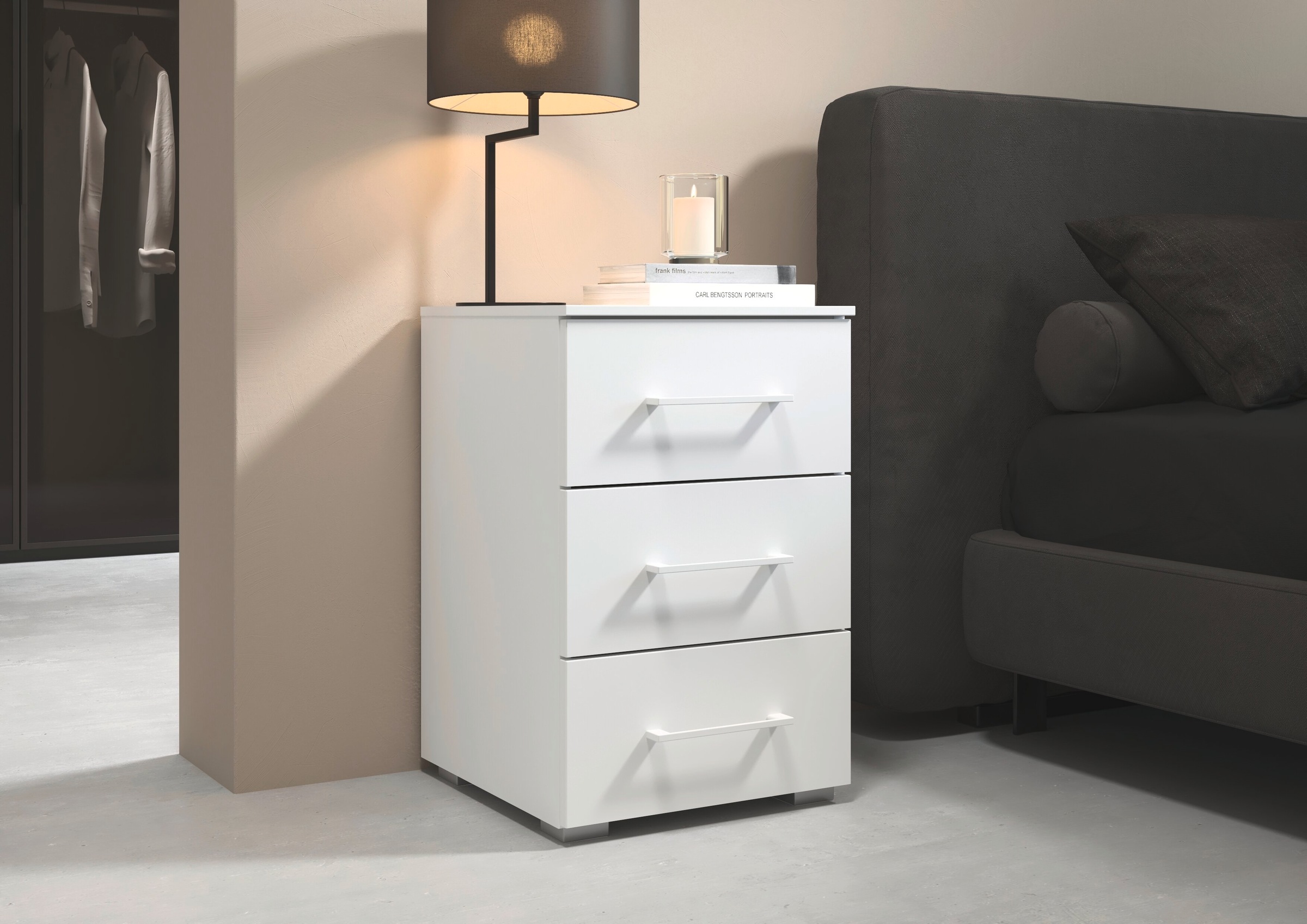 rauch Nachtkommode "Gamma" Breite 40 cm / Höhe 61 cm, verschiedene Griffvar günstig online kaufen