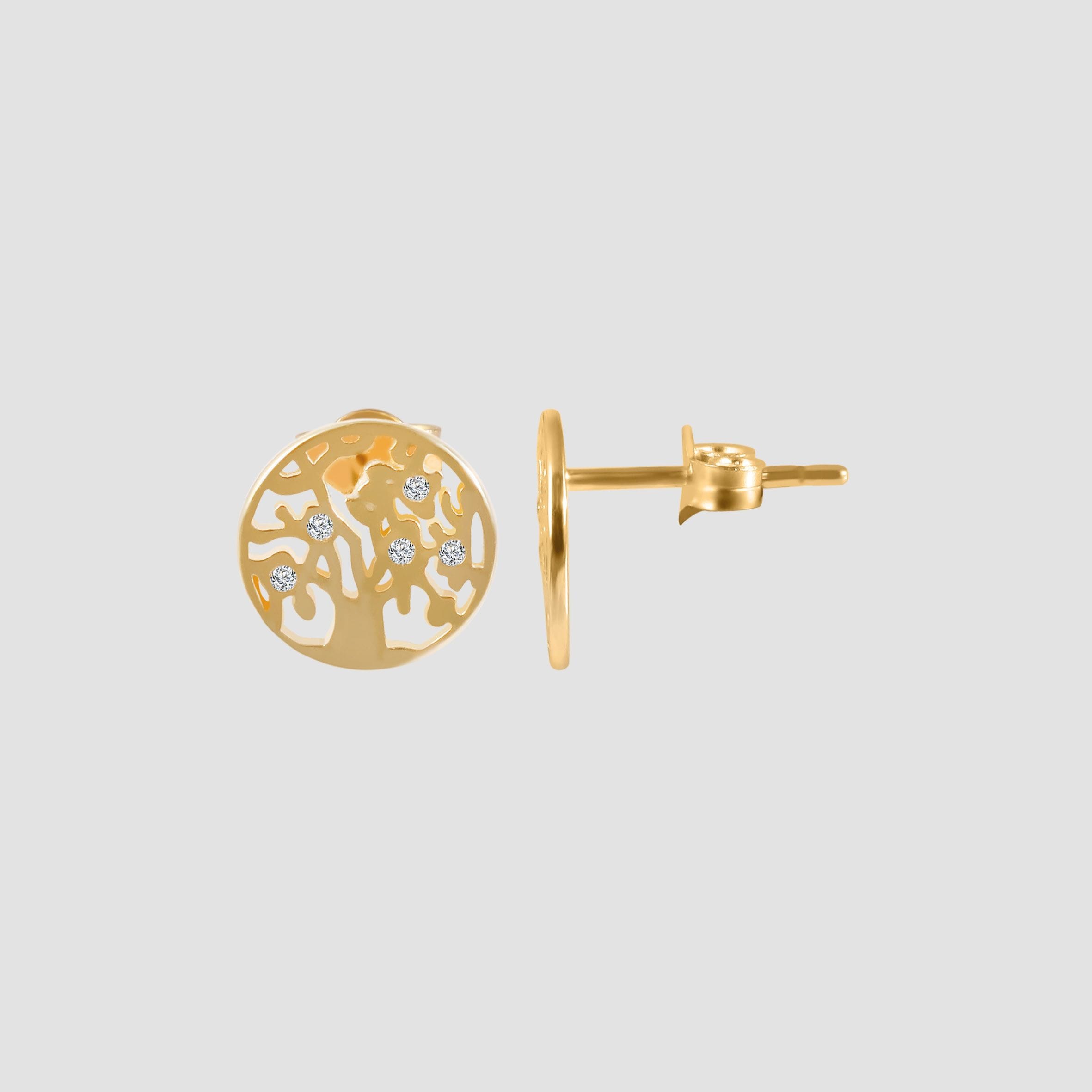 Adelia´s Paar Ohrhänger "Ohrringe – Ohrstecker aus 333 Gold mit Zirkonia" Perfekt zum Verschenken an besondere Menschen