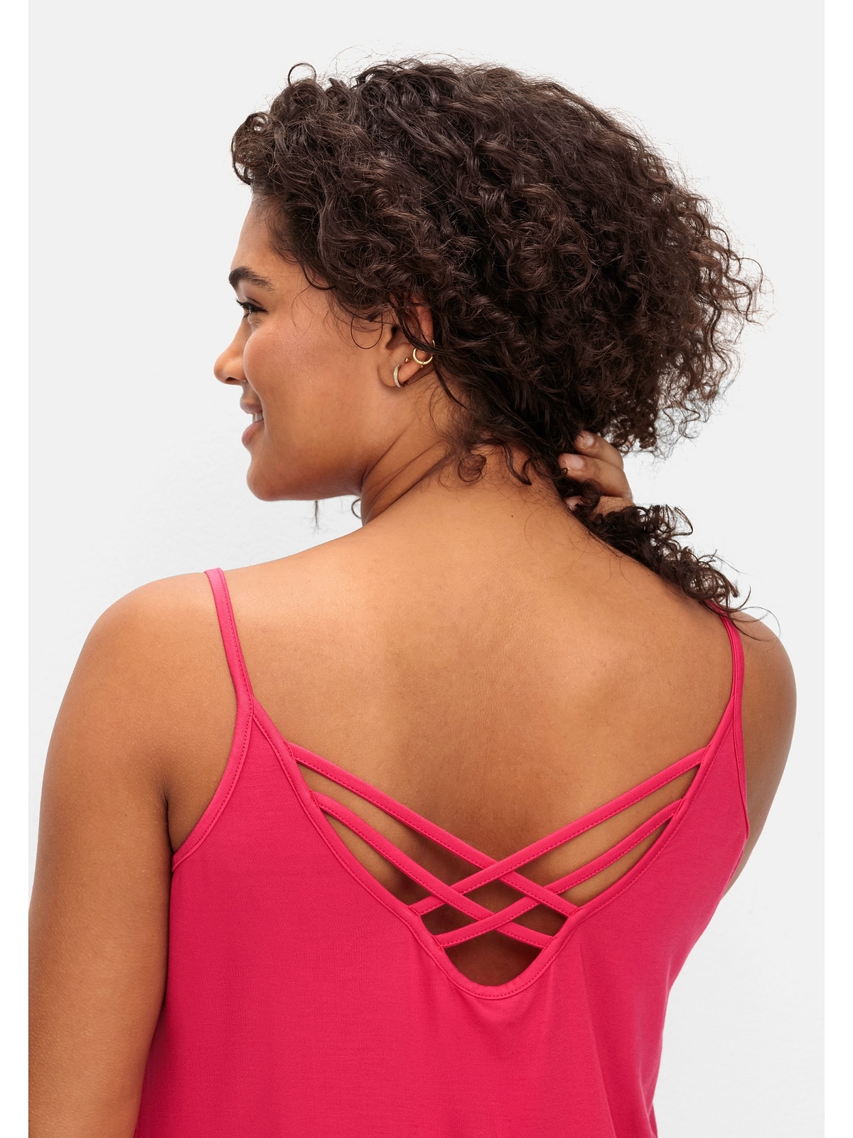 Sheego Trägertop »Große Größen«, mit gekreuzten Bändern im Rücken